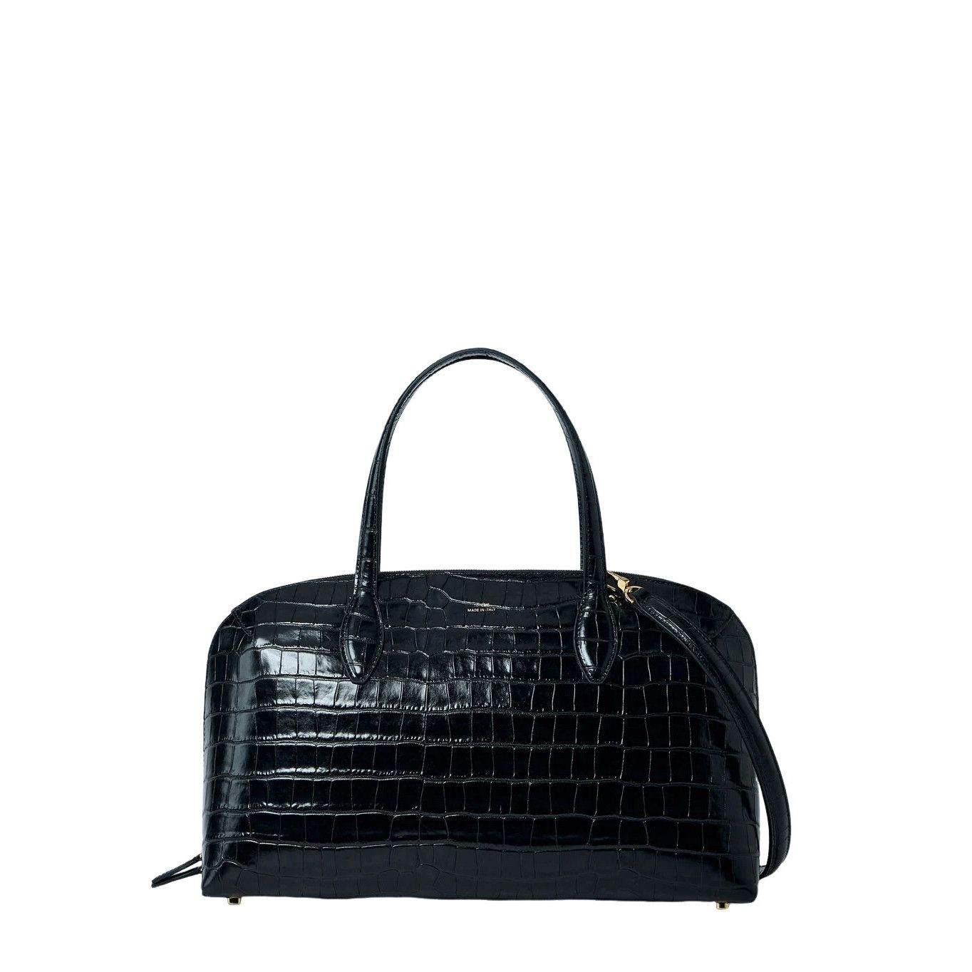 Toteme TOTEME Day Black Embossed Leather Tote Bag New & Authentic Size ONE SIZE - 1 Thumbnail