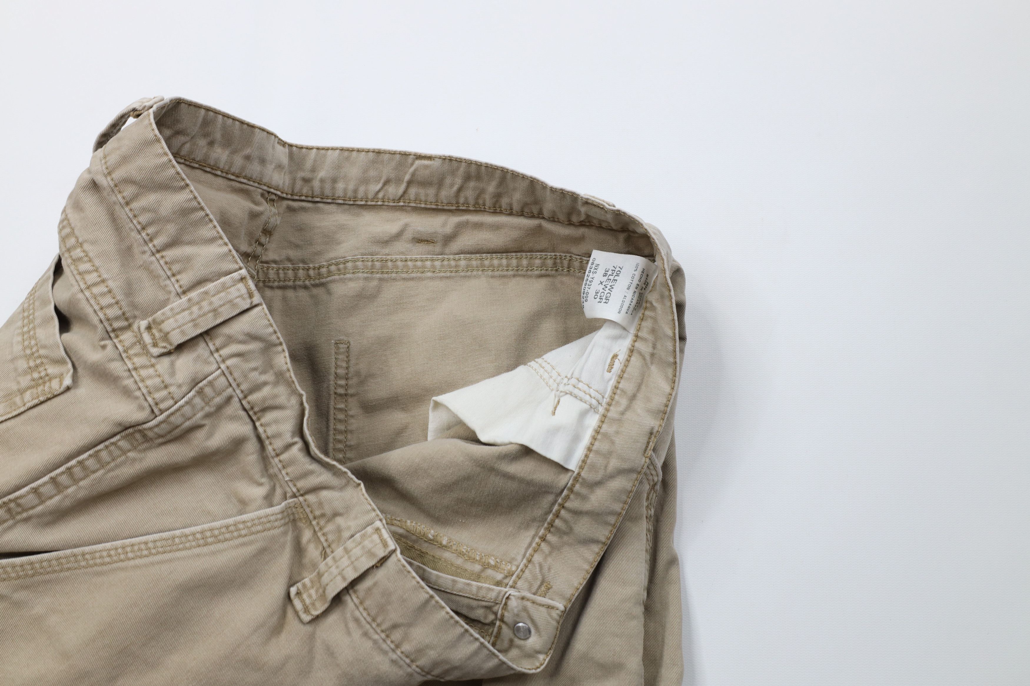 Wrangler Vintage Y2K Wrangler Baggy Wide Leg Cargo Pants Beige Size US 38 / EU 54 - 9 Thumbnail