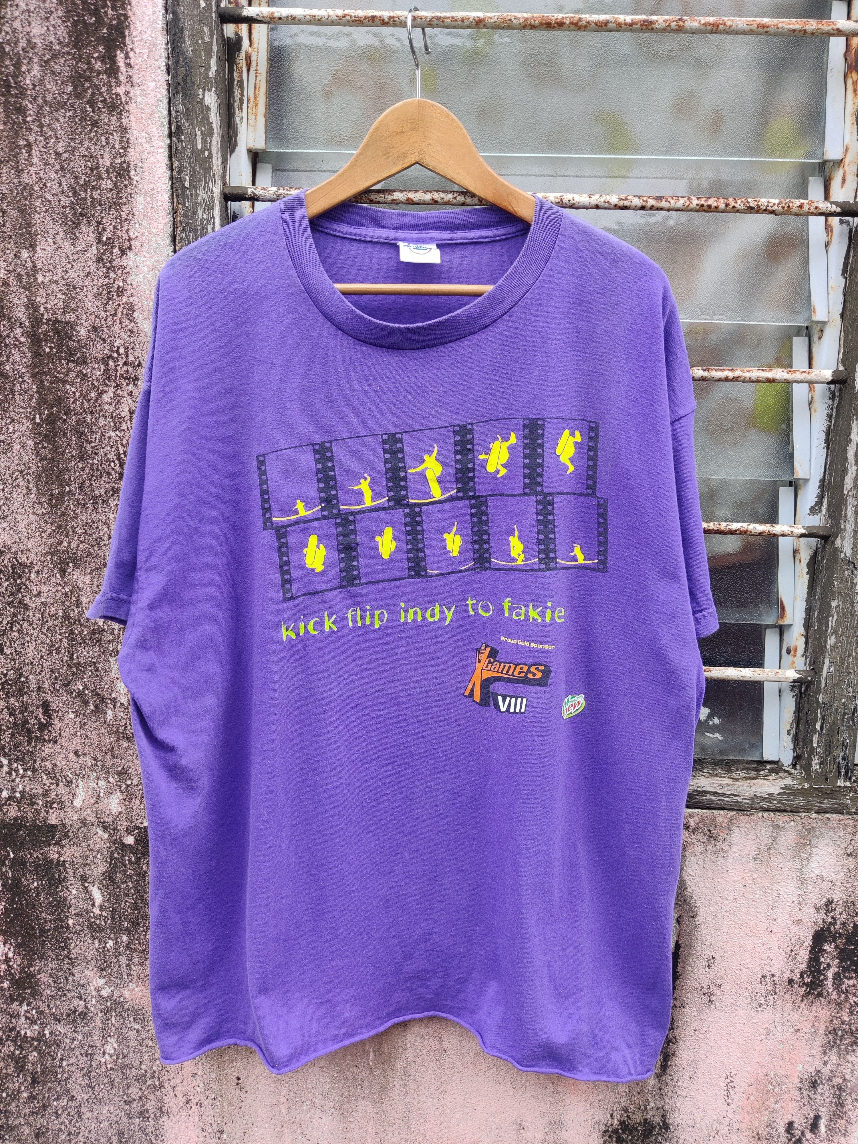 Vintage Vintage X Games Skate Kick Mountain Dew Taco Bell Shirt Size US XL / EU 56 / 4 - 2 Thumbnail