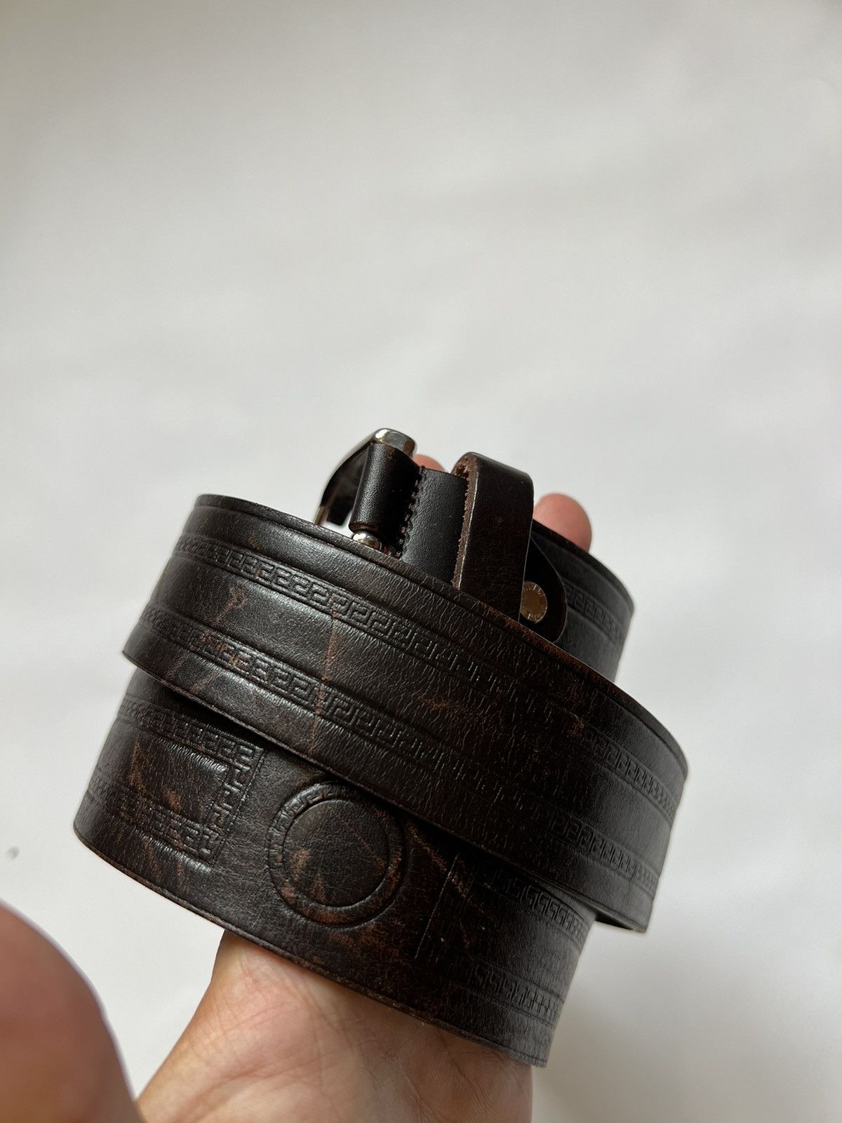 Vera Pelle Vera Pelle Brown Leather Belt Size ONE SIZE - 1 Thumbnail