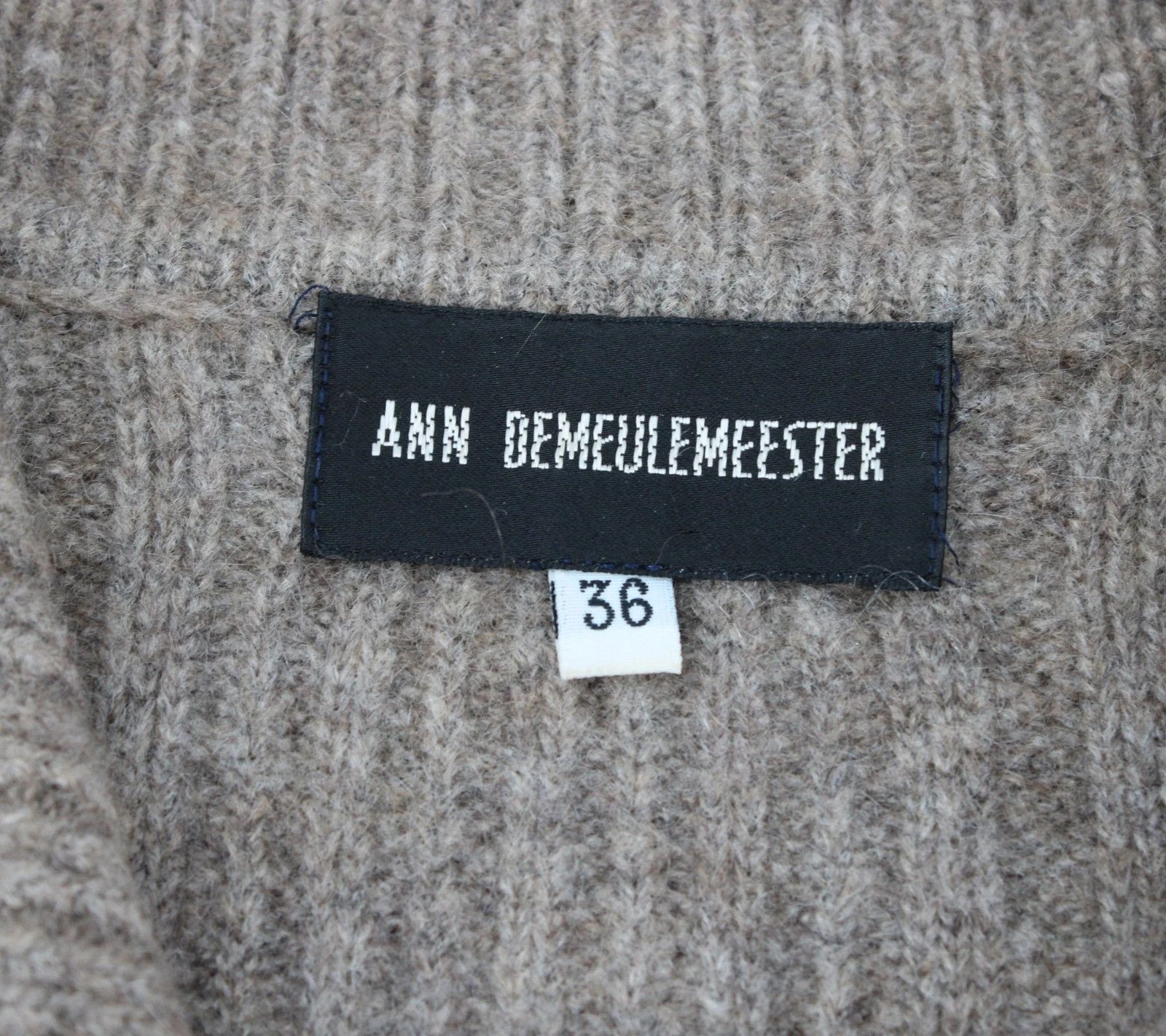 Ann Demeulemeester Ann Demeulemeester Artisanal Oversized Wool Knit Cardigan Size XS / US 0-2 / IT 36-38 - 3 Thumbnail