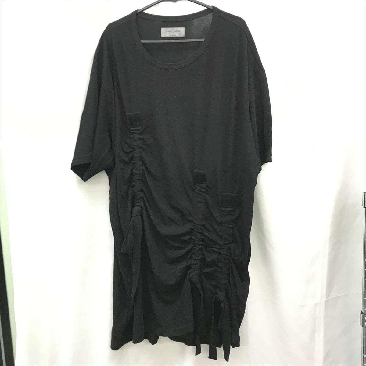 Yohji Yamamoto Yohji Yamamoto POUR HOMME BLK/Adjustable drawstring T-shirt Size US L / EU 52-54 / 3 - 1 Thumbnail