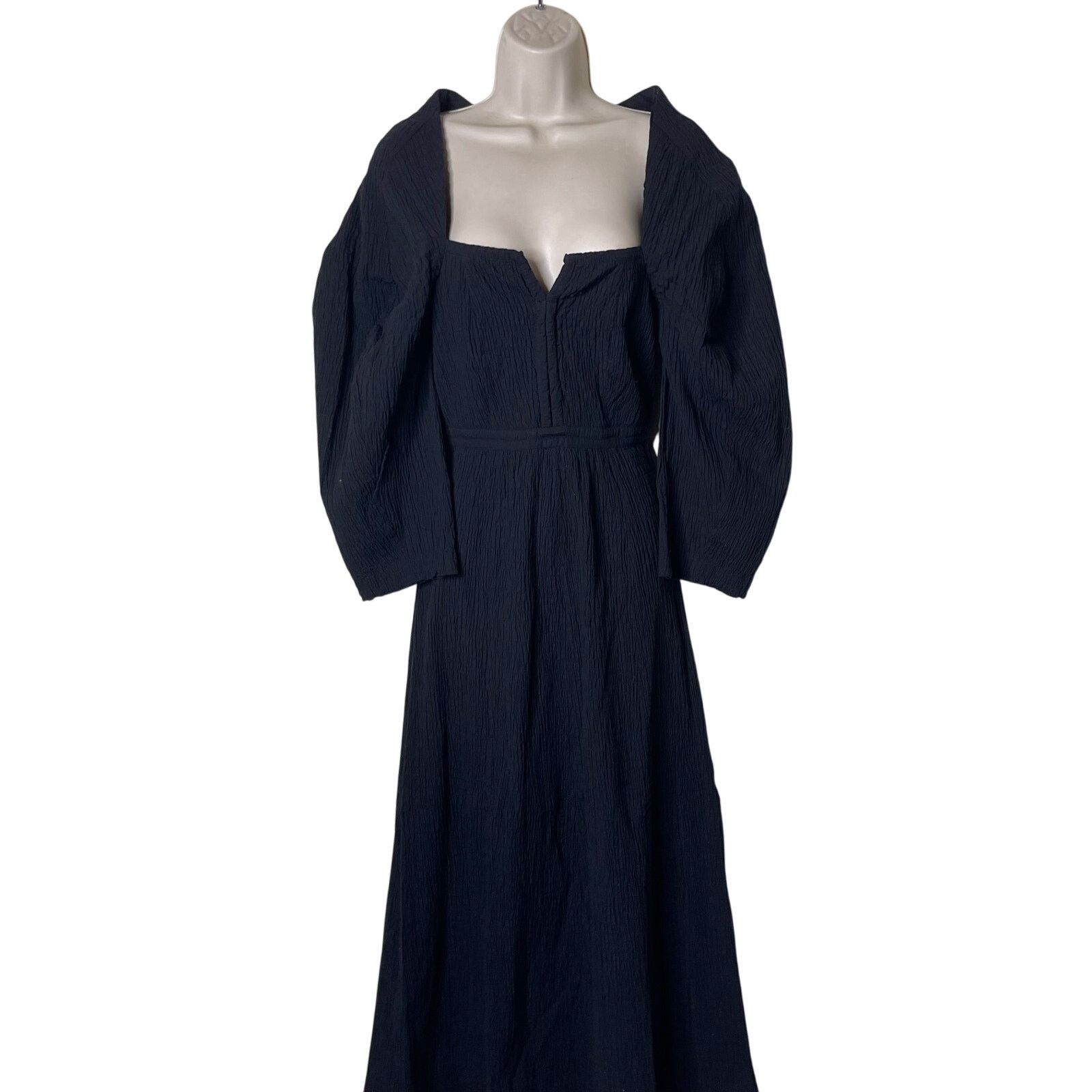 Mara Hoffman MARA HOFFMAN Violeta textured stretch-cotton midi dress sz 2 Size XS / US 0-2 / IT 36-38 - 2 Thumbnail