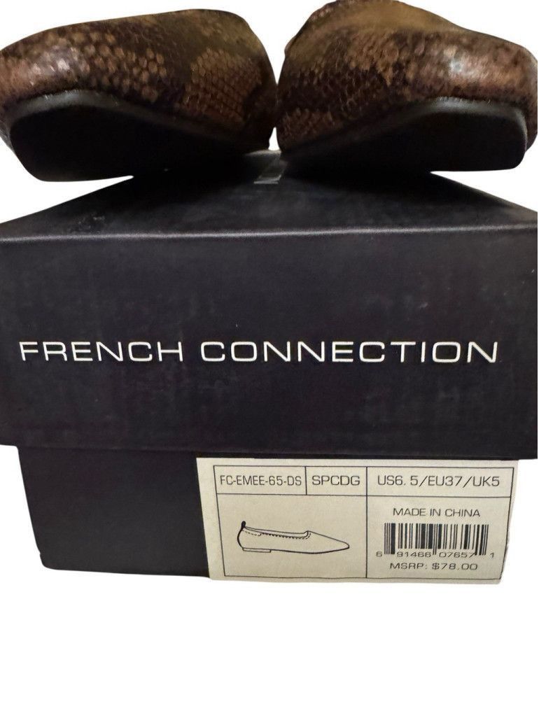 French Connection French Connection Emee Snake-Embossed Flats Size US 6.5 / IT 36.5 - 9 Thumbnail