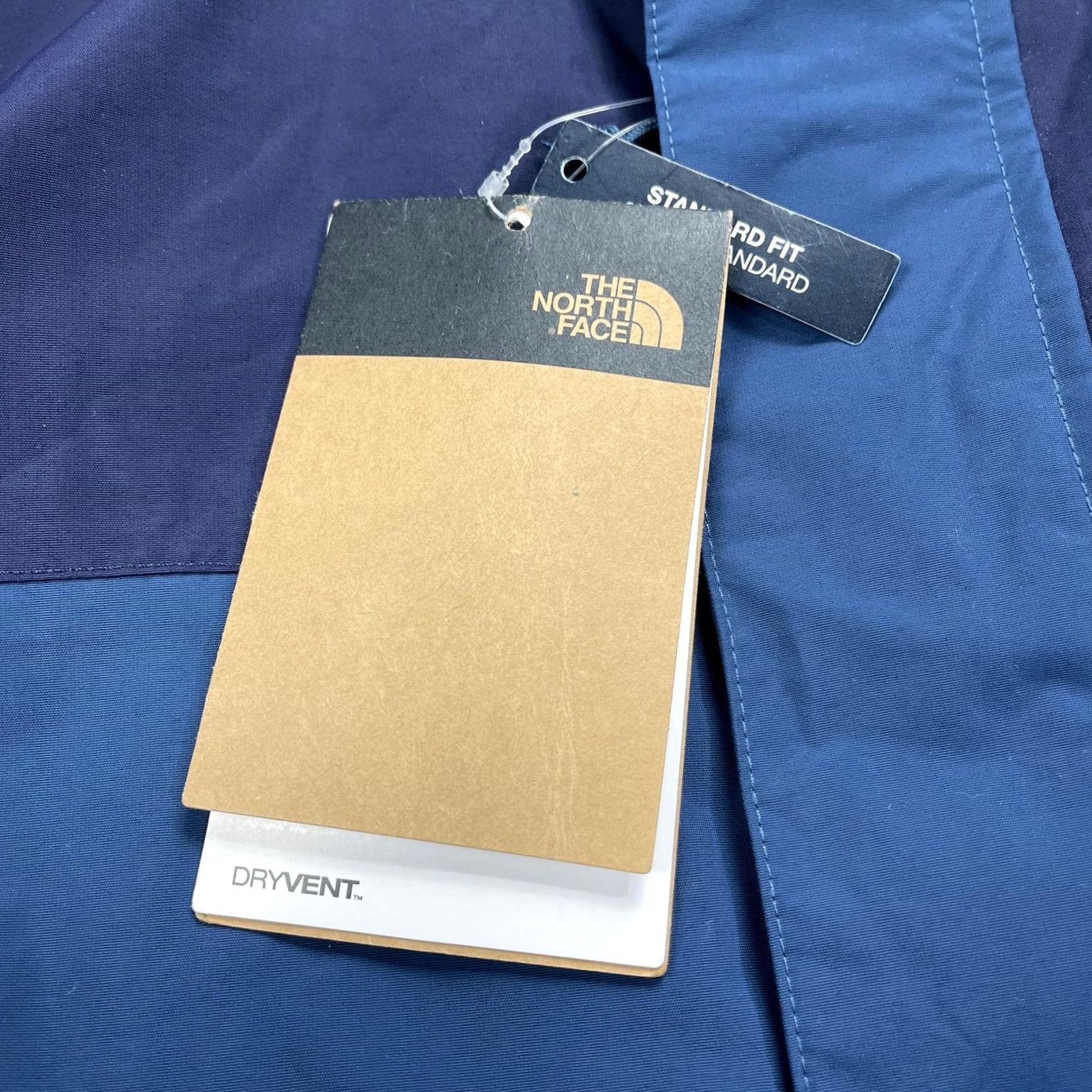 The North Face The North Face City Breeze Rain Parka Coat Mens M Blue DryVent Waterproof Hooded Full Zip Pockets Long Stand-Up Collar Embroidered Logo Vintage: No Size US M / EU 48-50 / 2 - 6 Thumbnail