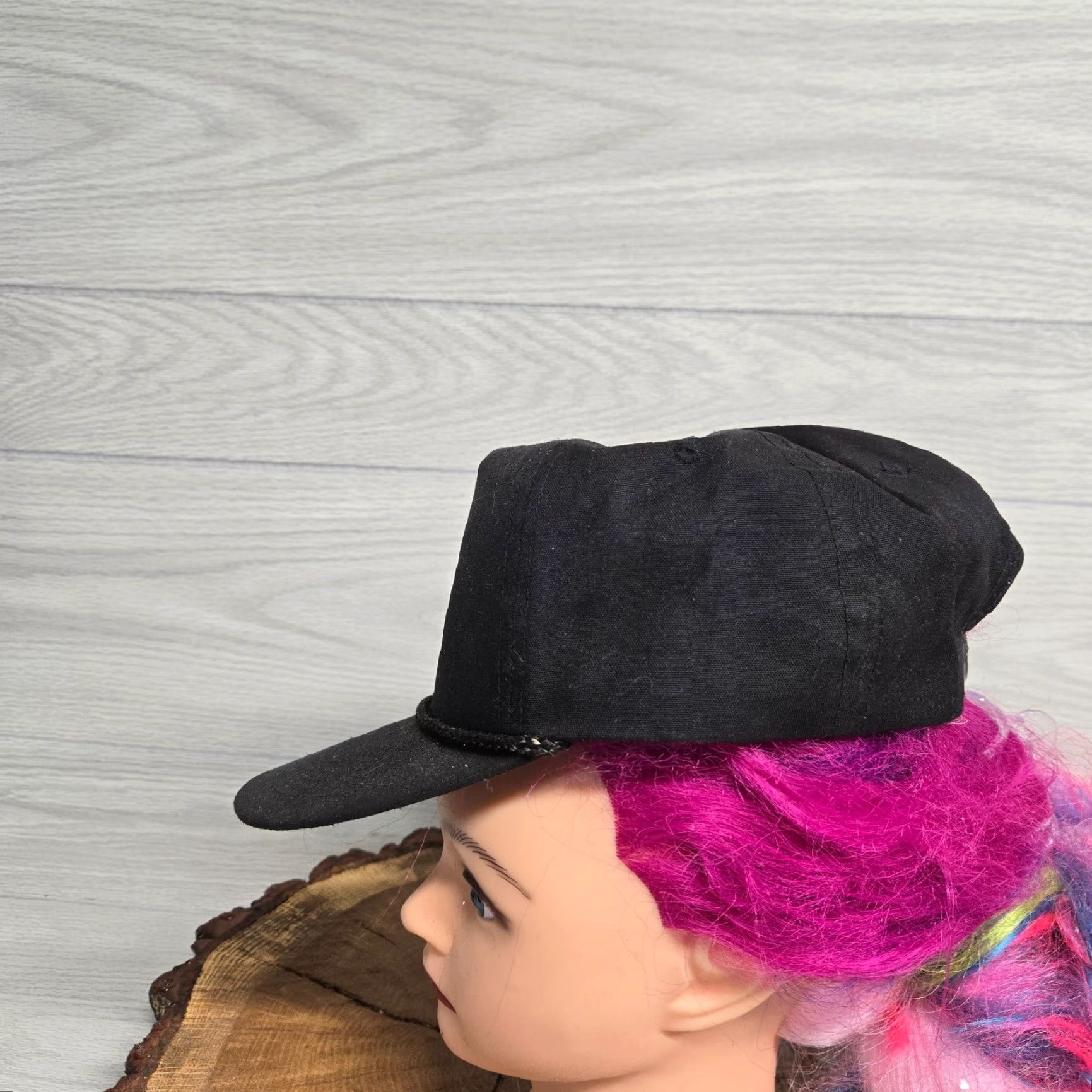 Vintage Vietnam Veteran Embroidered Snapback Hat Black Cap Made in USA Size ONE SIZE - 4 Thumbnail
