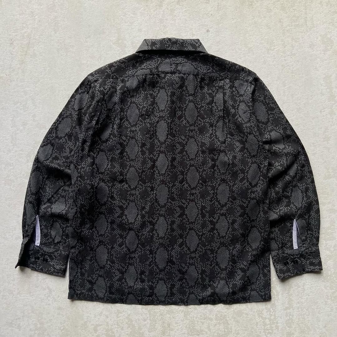 Dry Bones × Japanese Brand Dry Bones Snake Skin Pattern L/S Loop Collar Shirt Size US S / EU 44-46 / 1 - 2 Thumbnail
