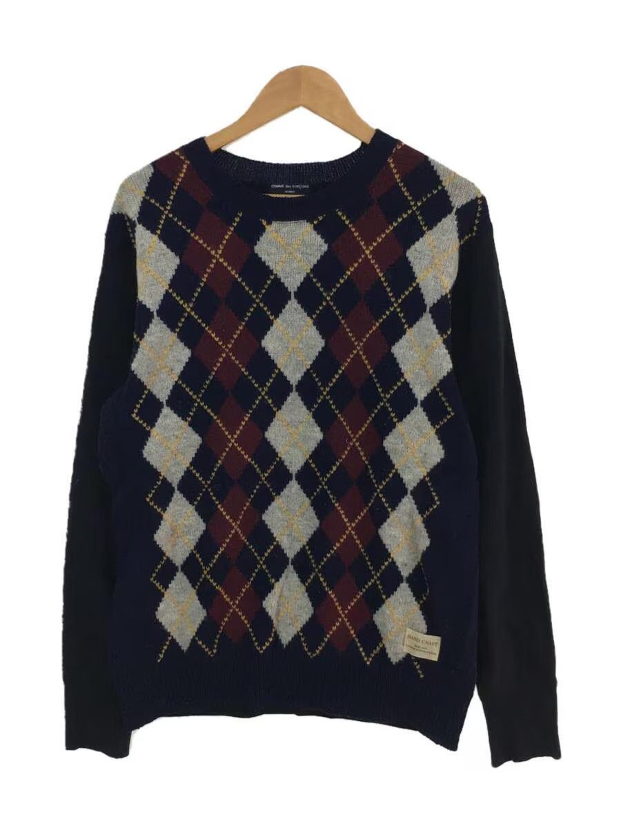 Comme des Garcons Homme Gim Argyle Wool Knit Sweater Size US M / EU 48-50 / 2 - 1 Thumbnail