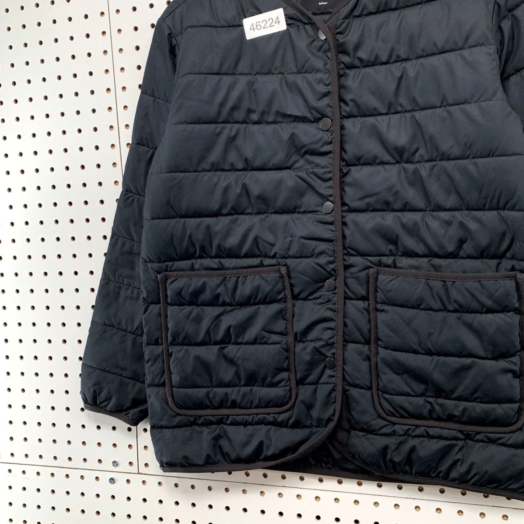 Everlane Everlane Puffer Jacket Womens 2XS Black ReNew Channeled Liner Lightweight Size XXS / US 00 / IT 34 - 5 Thumbnail