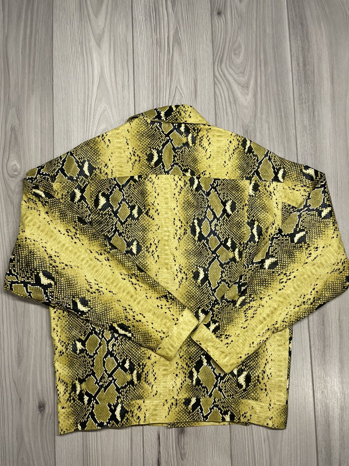 Jaded London vegan leather snake light jacket