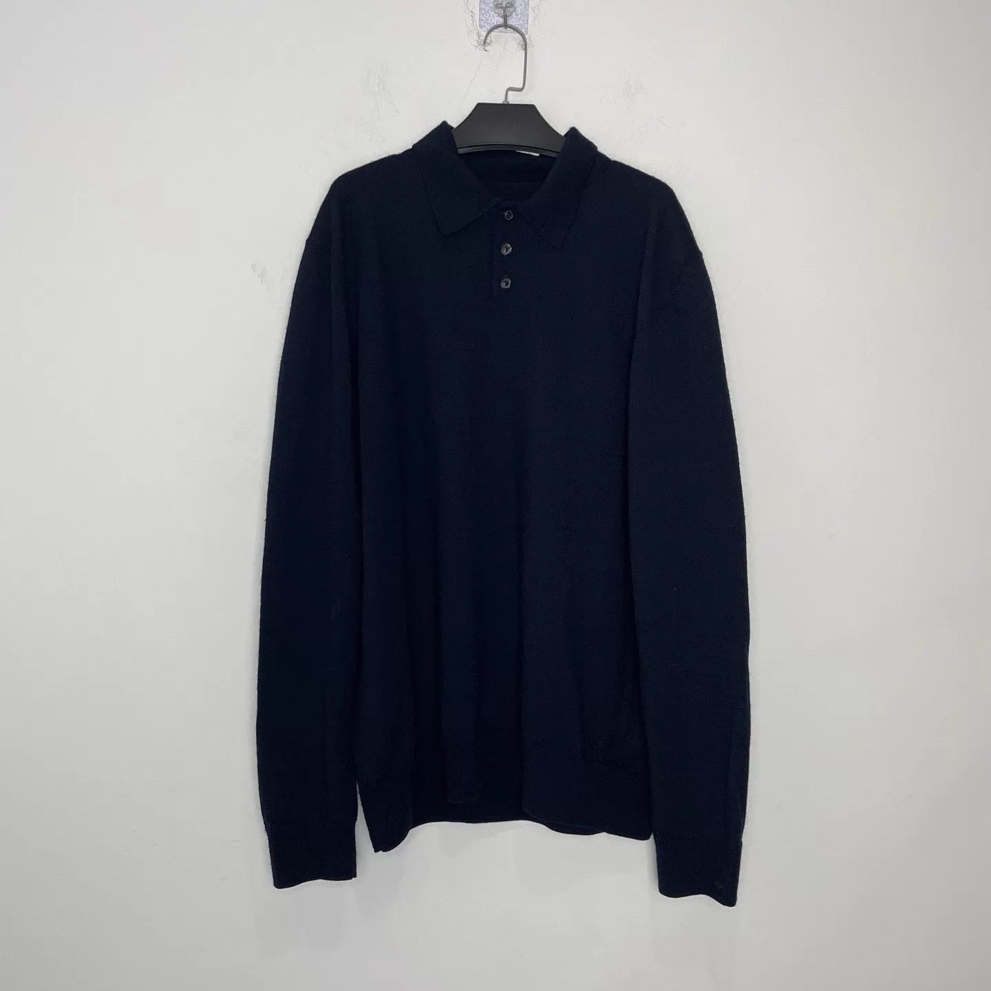 Maison Margiela Blue Long Sleeve Collared Shirt Size US L / EU 52-54 / 3 - 1 Thumbnail
