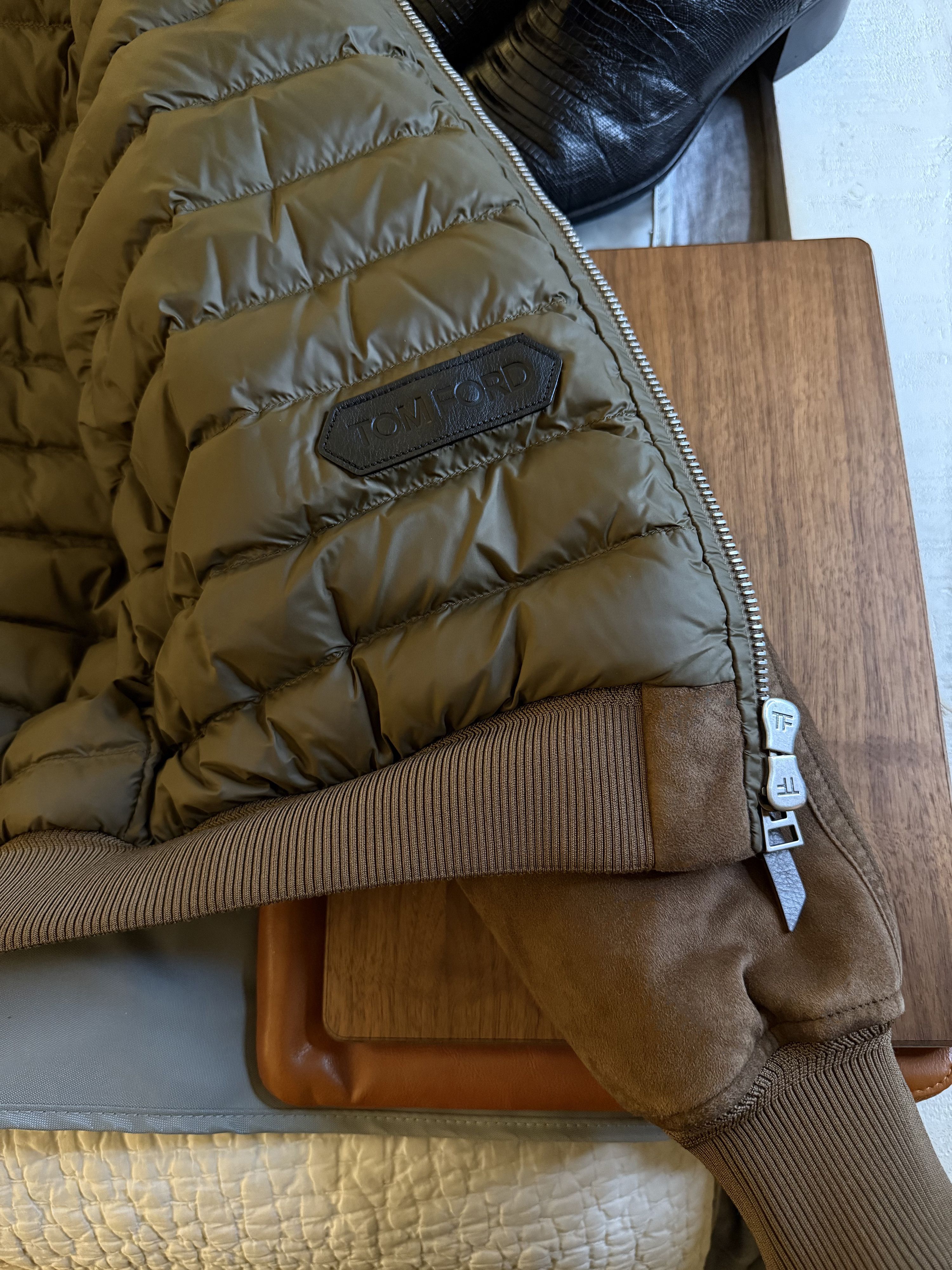 Tom Ford The Ultimate Rare $8,750 w/tax Leather Accent Suede Hoodie Size US M / EU 48-50 / 2 - 22 Thumbnail