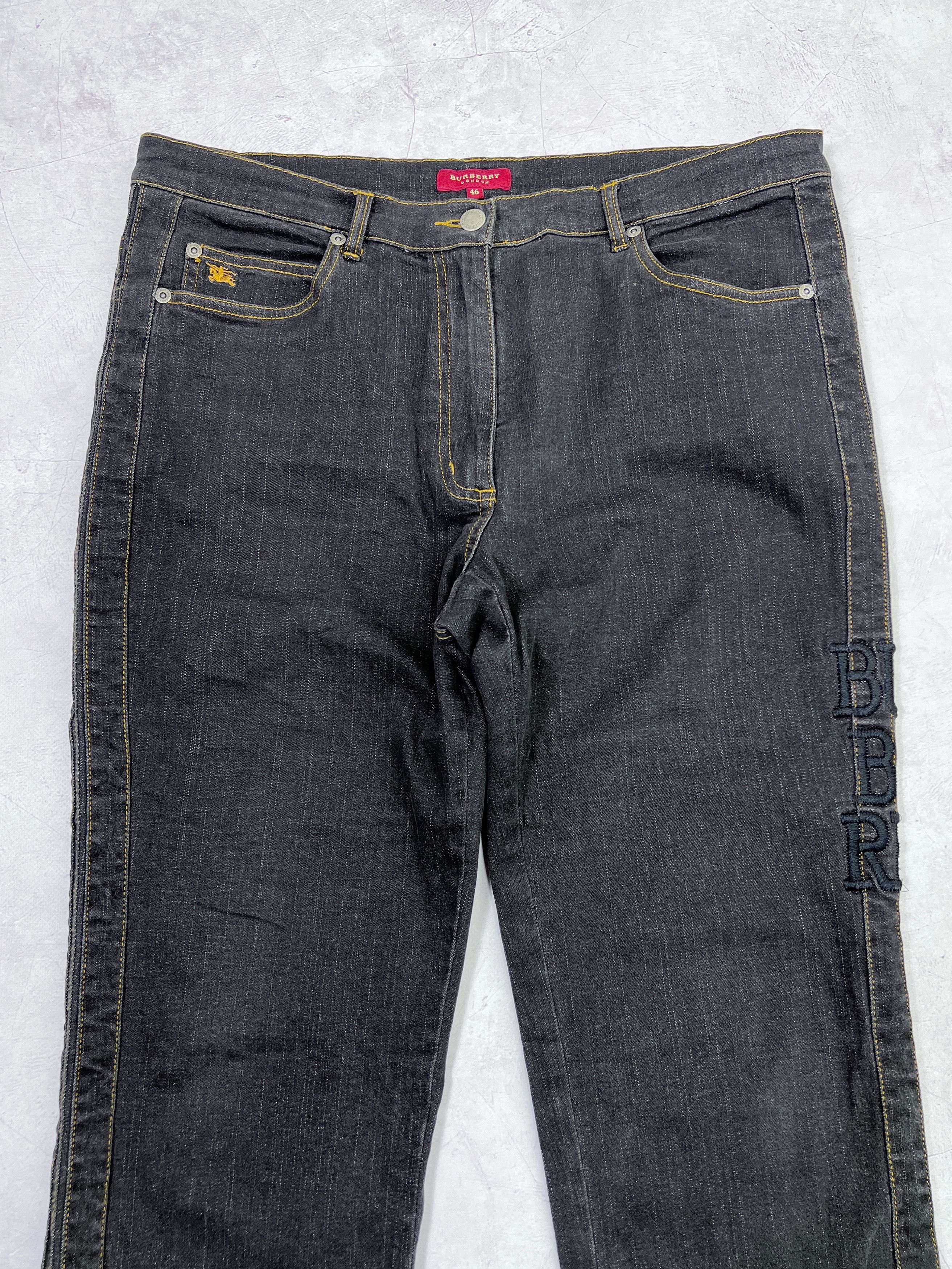Burberry × Vintage Burberry London Flared Jeans Denim Pants Size 32" / US 10 / IT 46 - 3 Thumbnail