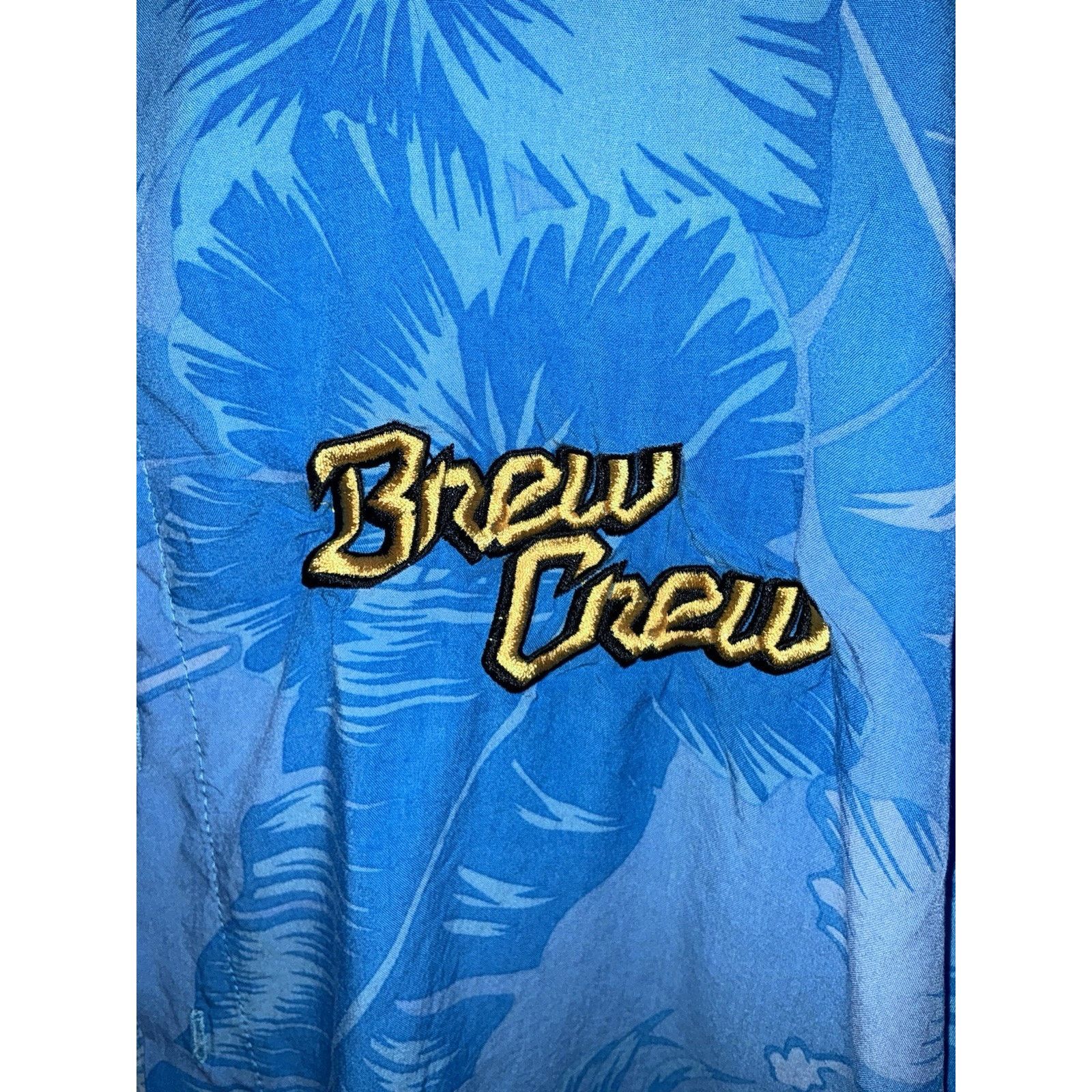 Other Milwaukee Brewers Hawaiian Shirt Mens Brew Crew Hibiscus S/S Size US XL / EU 56 / 4 - 3 Thumbnail
