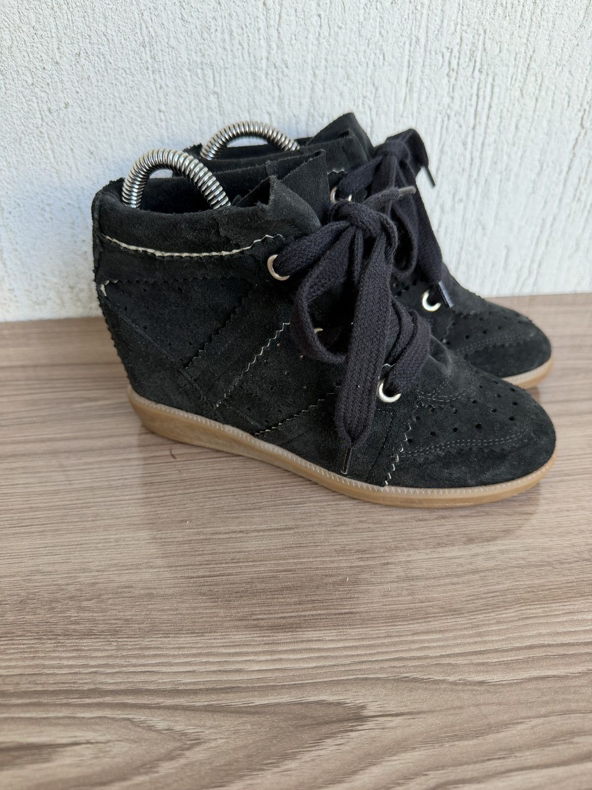 Isabel Marant Etoile Suede bobby wedge sneakers Size US 5 / IT 35 - 3 Thumbnail