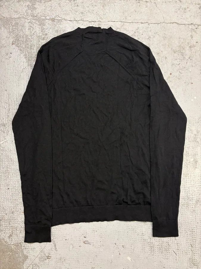 Balenciaga SS2014 Balenciaga Black Minimalist Wool Vneck Sweater Size US S / EU 44-46 / 1 - 6 Thumbnail