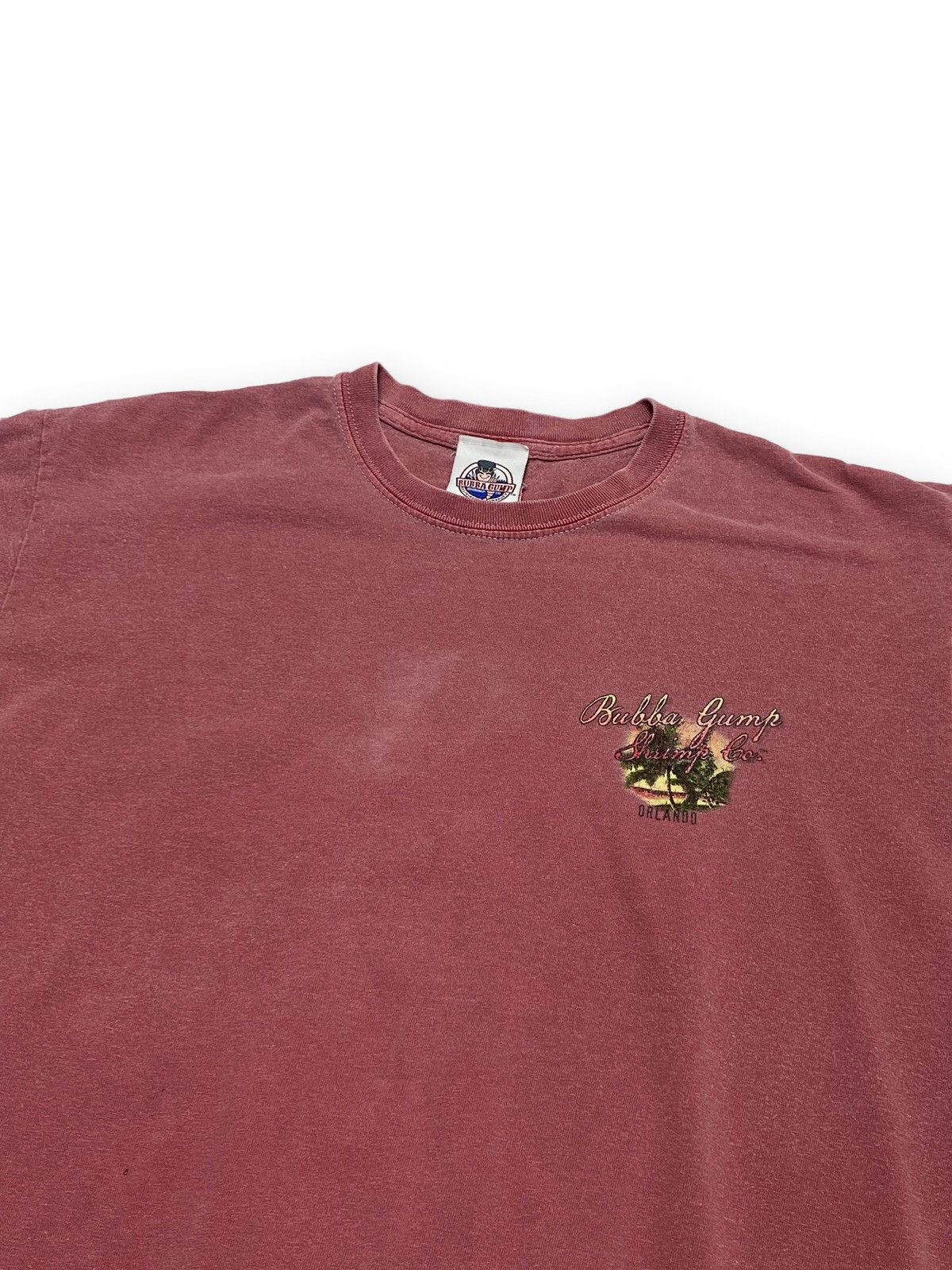 Vintage Vintage 2008 BUBBA GUMP Pink Big Logo Tee Shirt Size US M / EU 48-50 / 2 - 3 Thumbnail