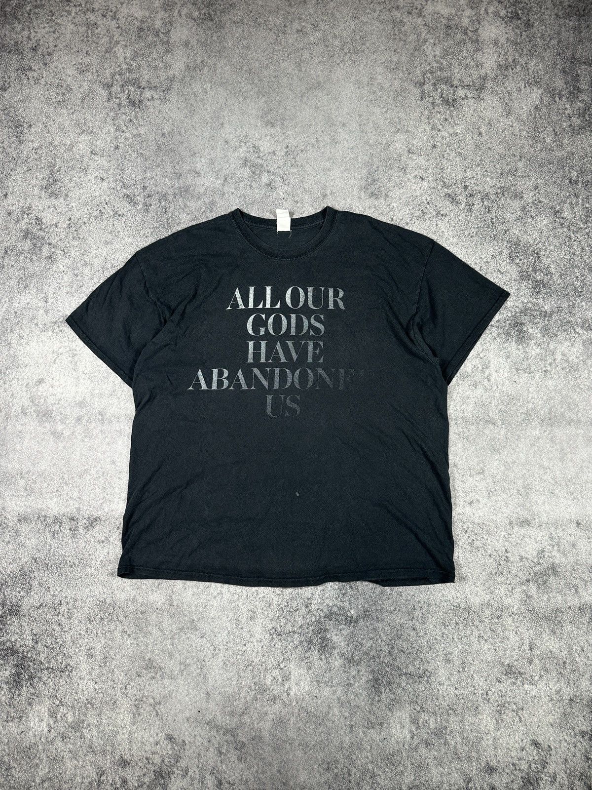 Vintage Y2K Vintage Art ALLOUR GODS HAVE ABANDONE US Logo T-shirt Size US XXL / EU 58 / 5 - 1 Thumbnail