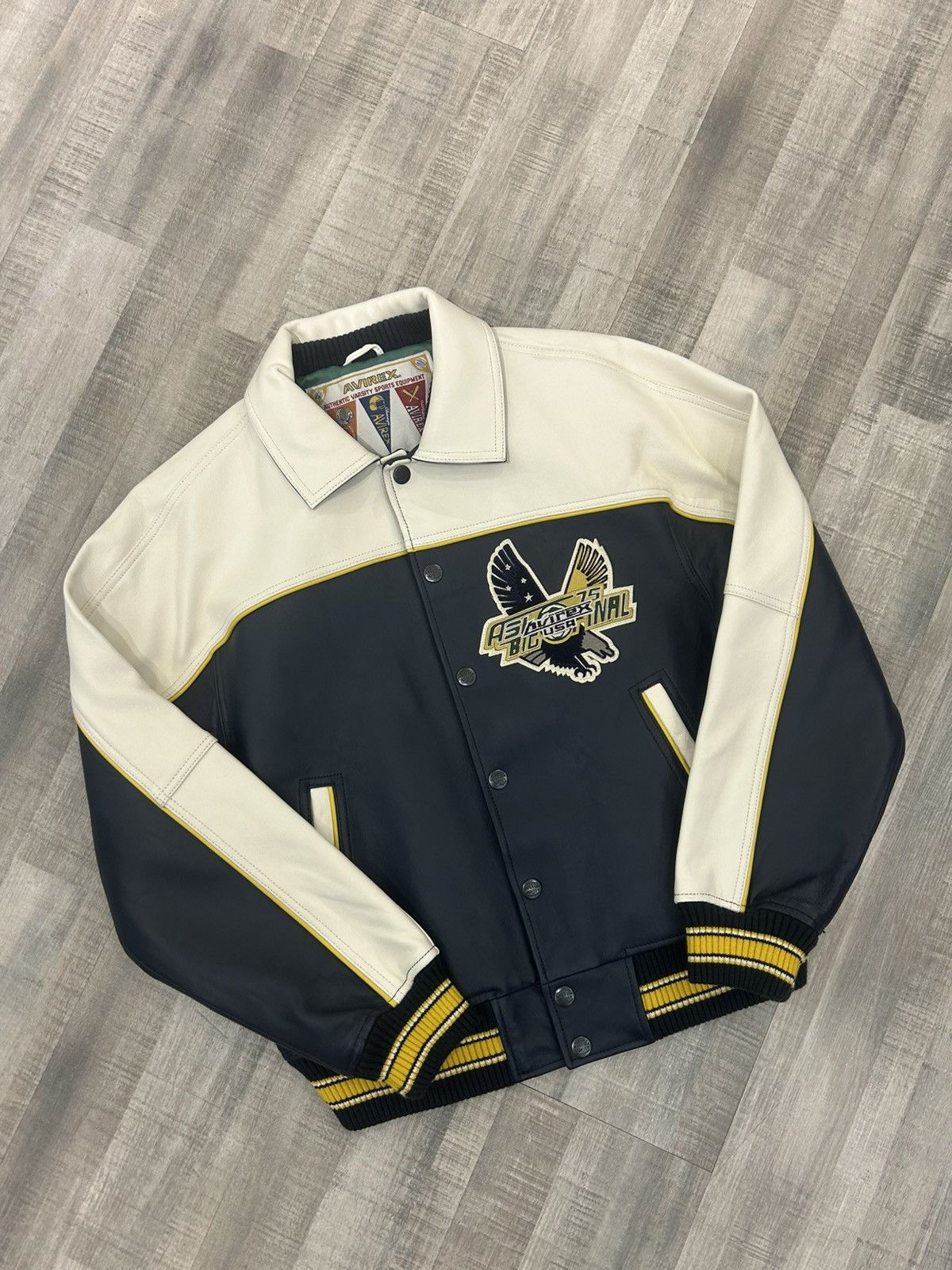 Avirex Avirex American Soccer League Leather Jacket Size US M / EU 48-50 / 2 - 1 Thumbnail