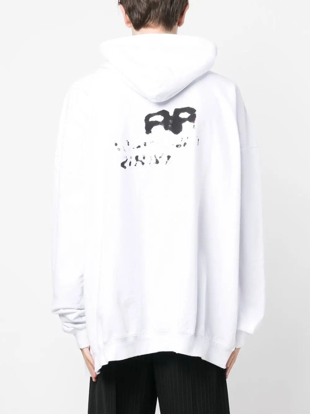 Balenciaga o1w1db11225 Hand-Drawn BB Icon Hoodie Large Fit Size US XS / EU 42 / 0 - 4 Thumbnail