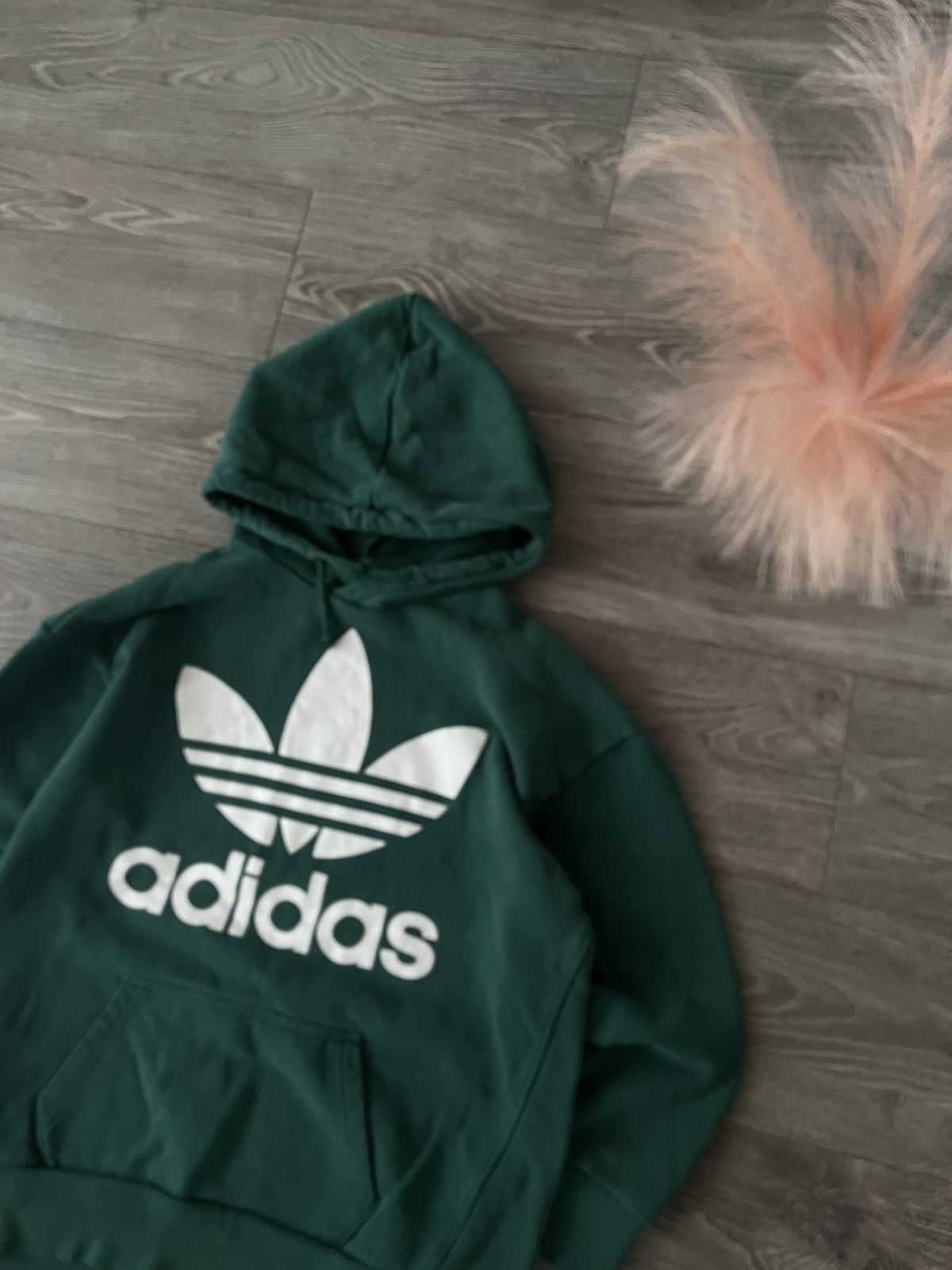 Adidas ‼️Adidas Big Logo Heavy Hard Cotton Oversized Hoodie‼️ Size US XS / EU 42 / 0 - 2 Thumbnail
