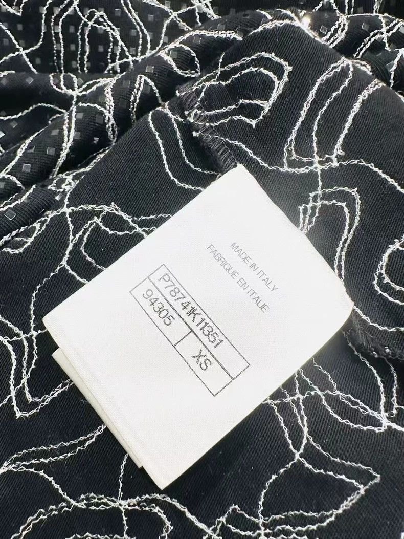 Chanel Chanel 25C black cc logo printed short sleeves Size XS / US 0-2 / IT 36-38 - 5 Thumbnail