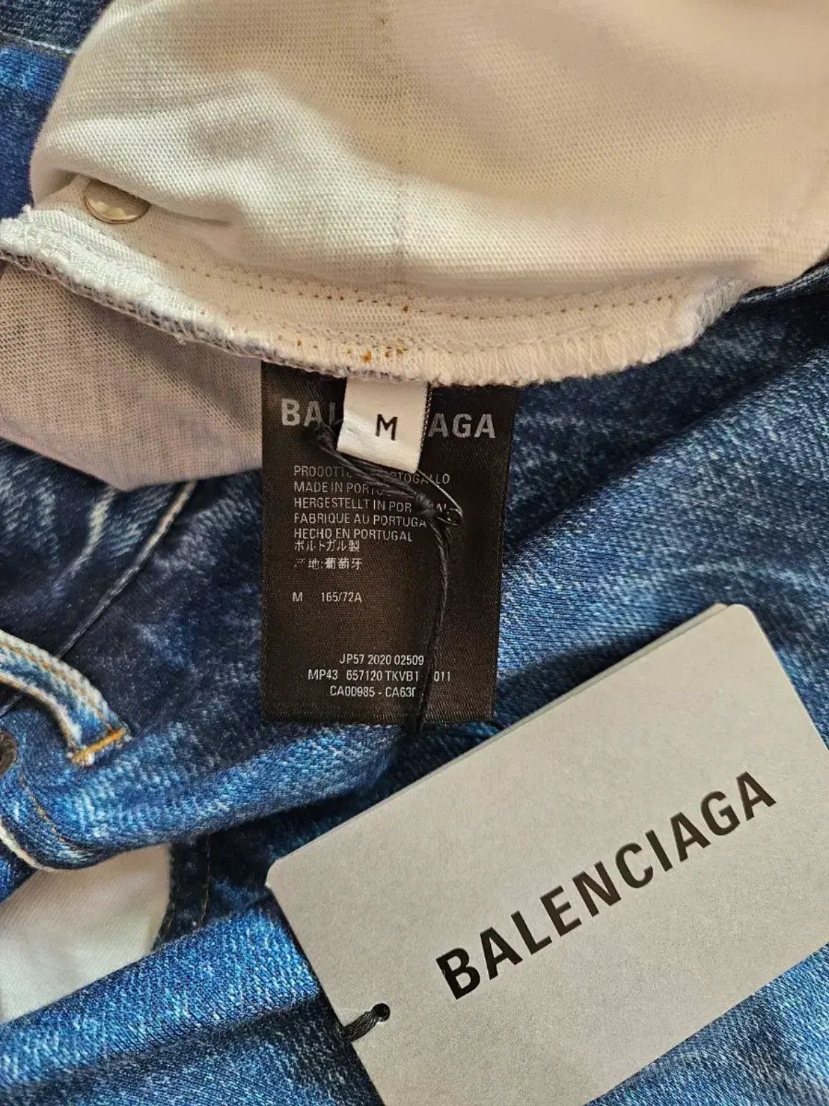 Balenciaga Balenciaga Trompe L'oeil Denim Pants Size US 32 / EU 48 - 4 Thumbnail
