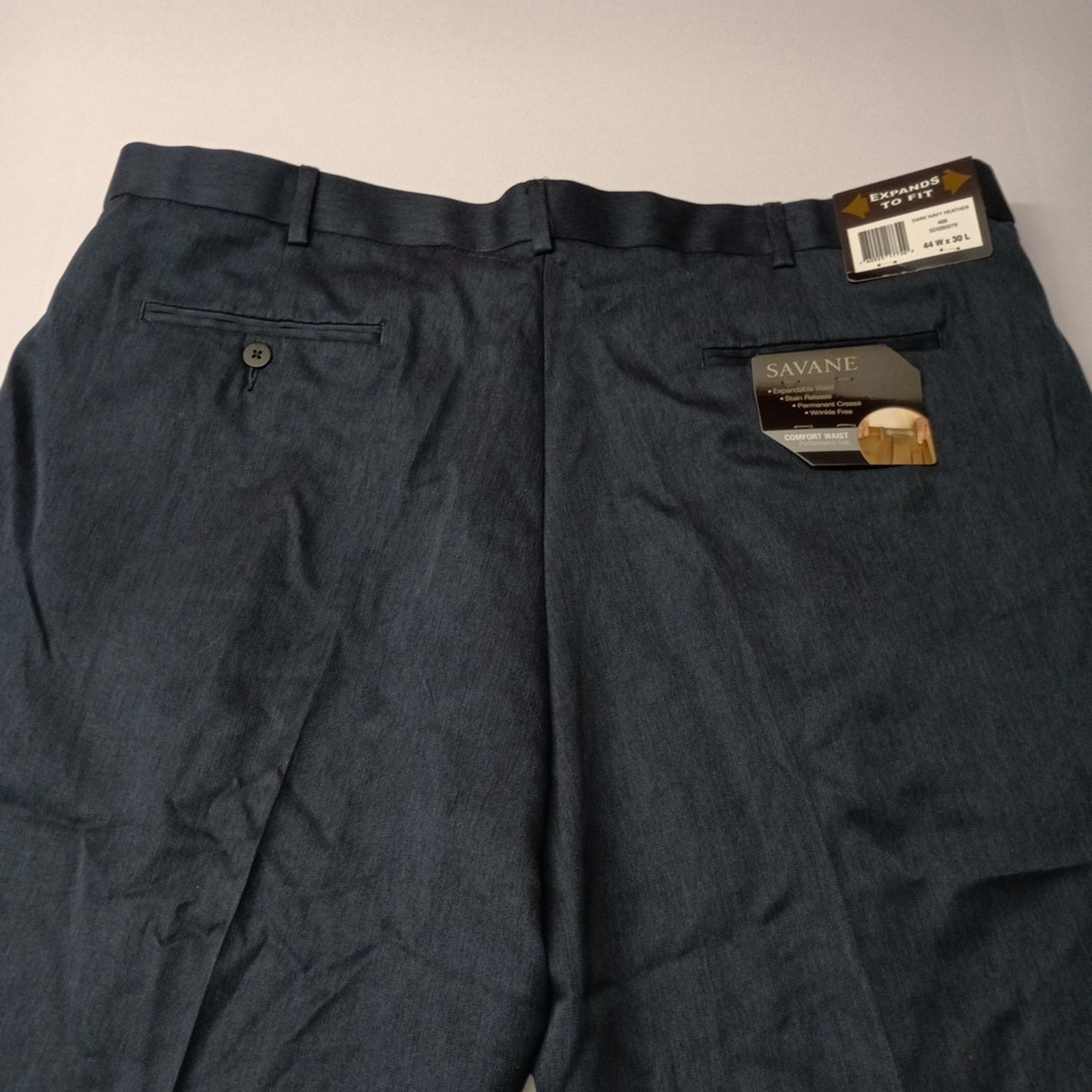 Savane Savane Dress Pants Men's Size 44x30 Straight Pleated Blue Size US 44 / EU 60 - 7 Thumbnail