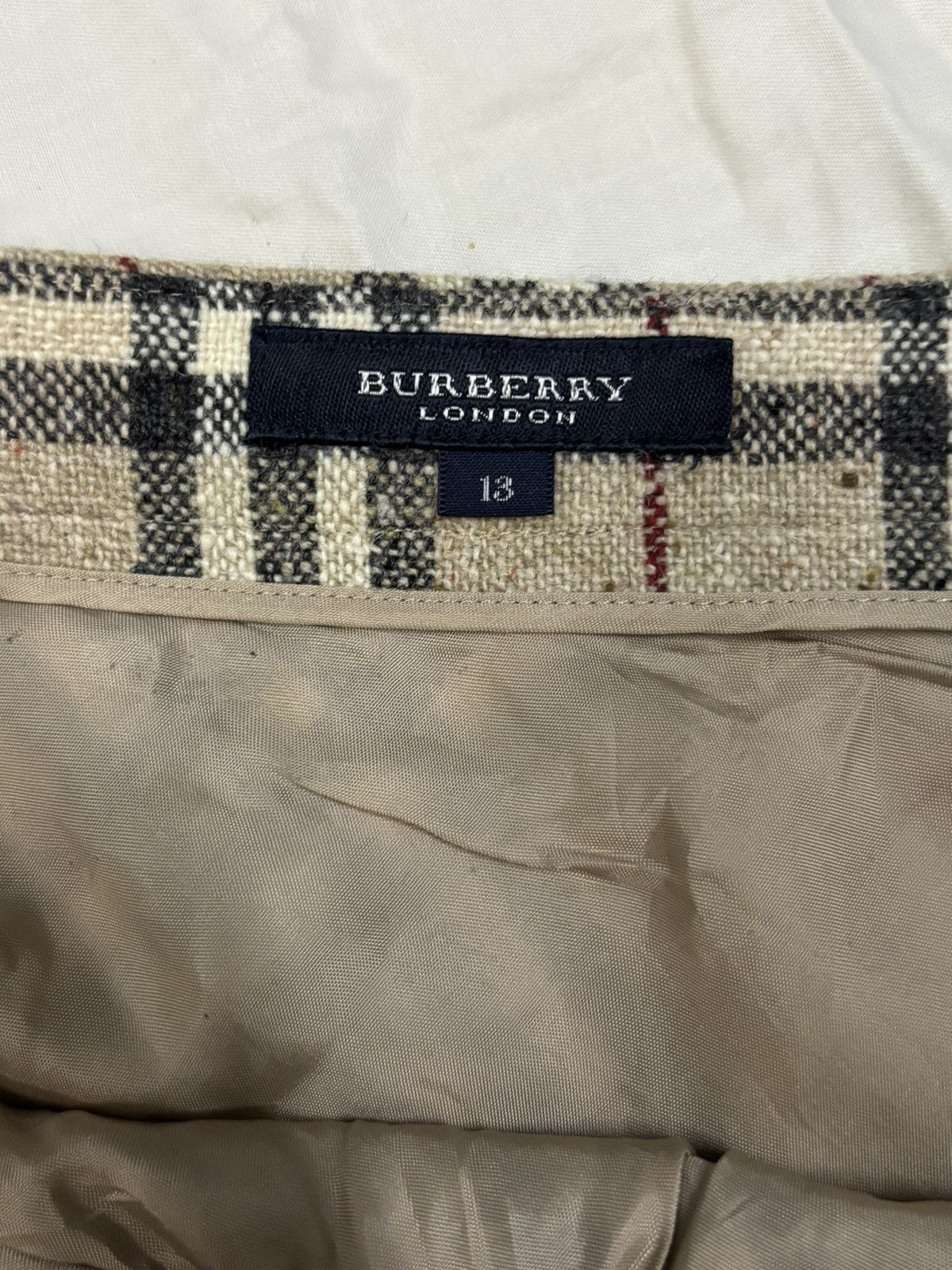 Burberry Vintage Burberry London Nova Check Wool Blend Midi Skirt Size 29" - 14 Thumbnail
