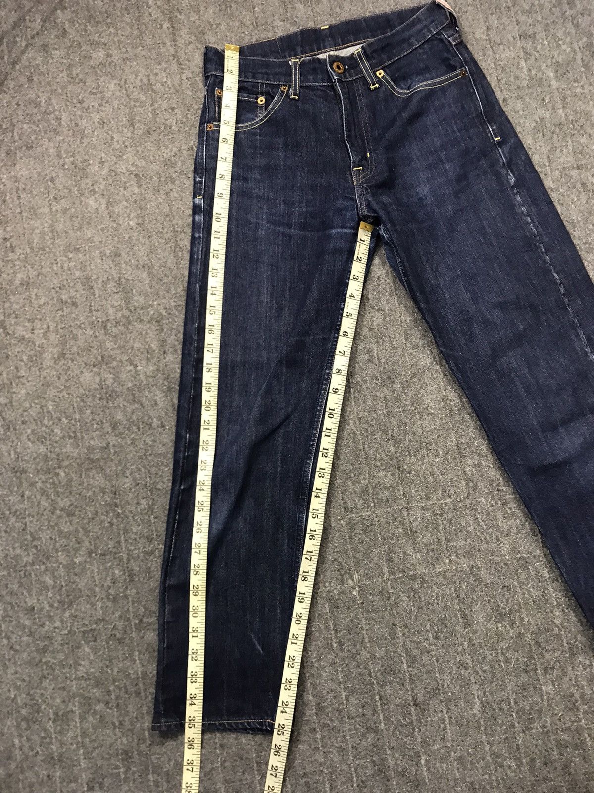 Japanese Brand Selvedge Denim Earth Music Ecology Size S Unisex Slim Size US 27 - 16 Thumbnail