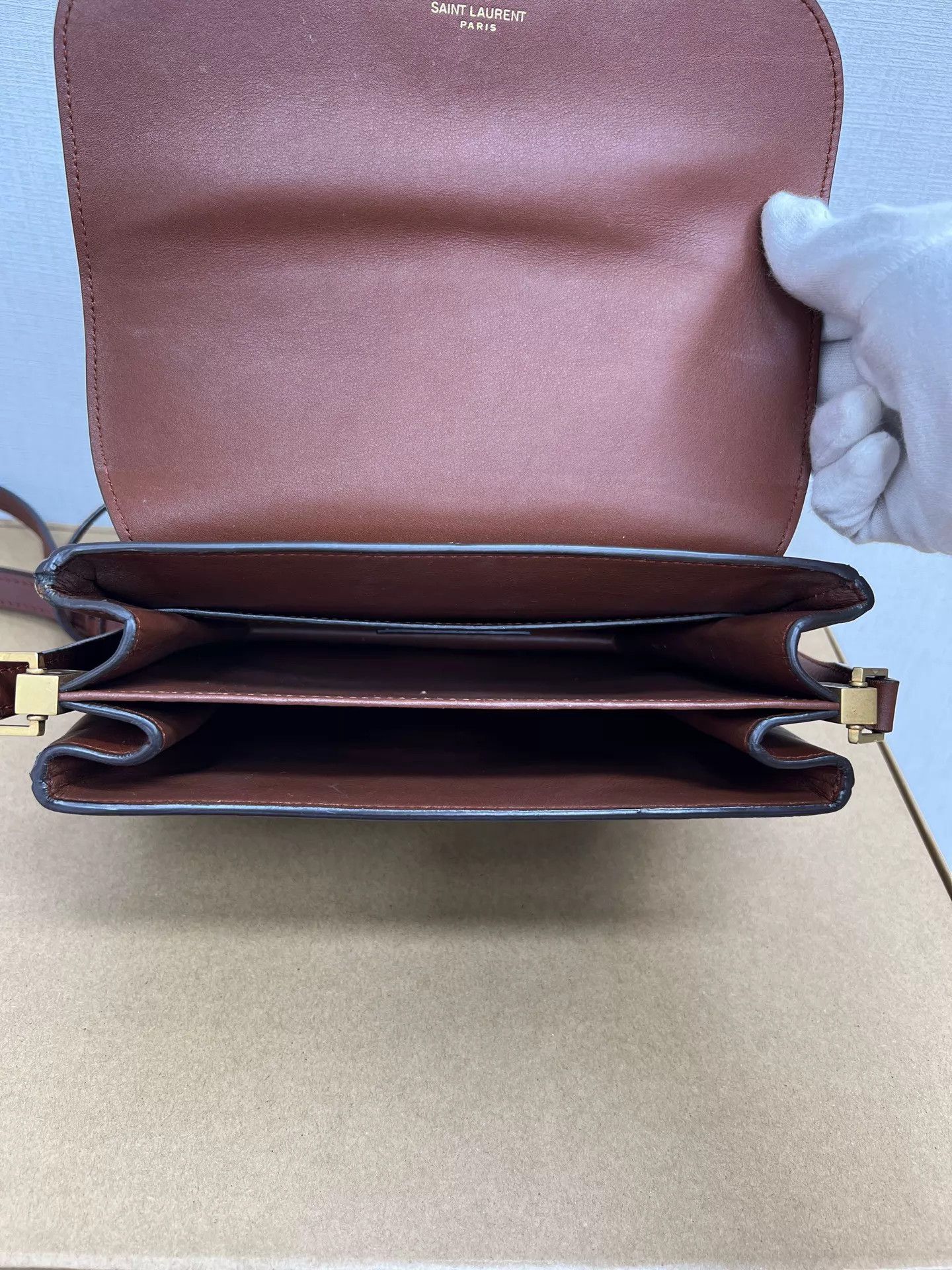 Saint Laurent Paris Saint Laurent Monogram Vintage Gold HW Camera Bag 98 New Size ONE SIZE - 5 Thumbnail