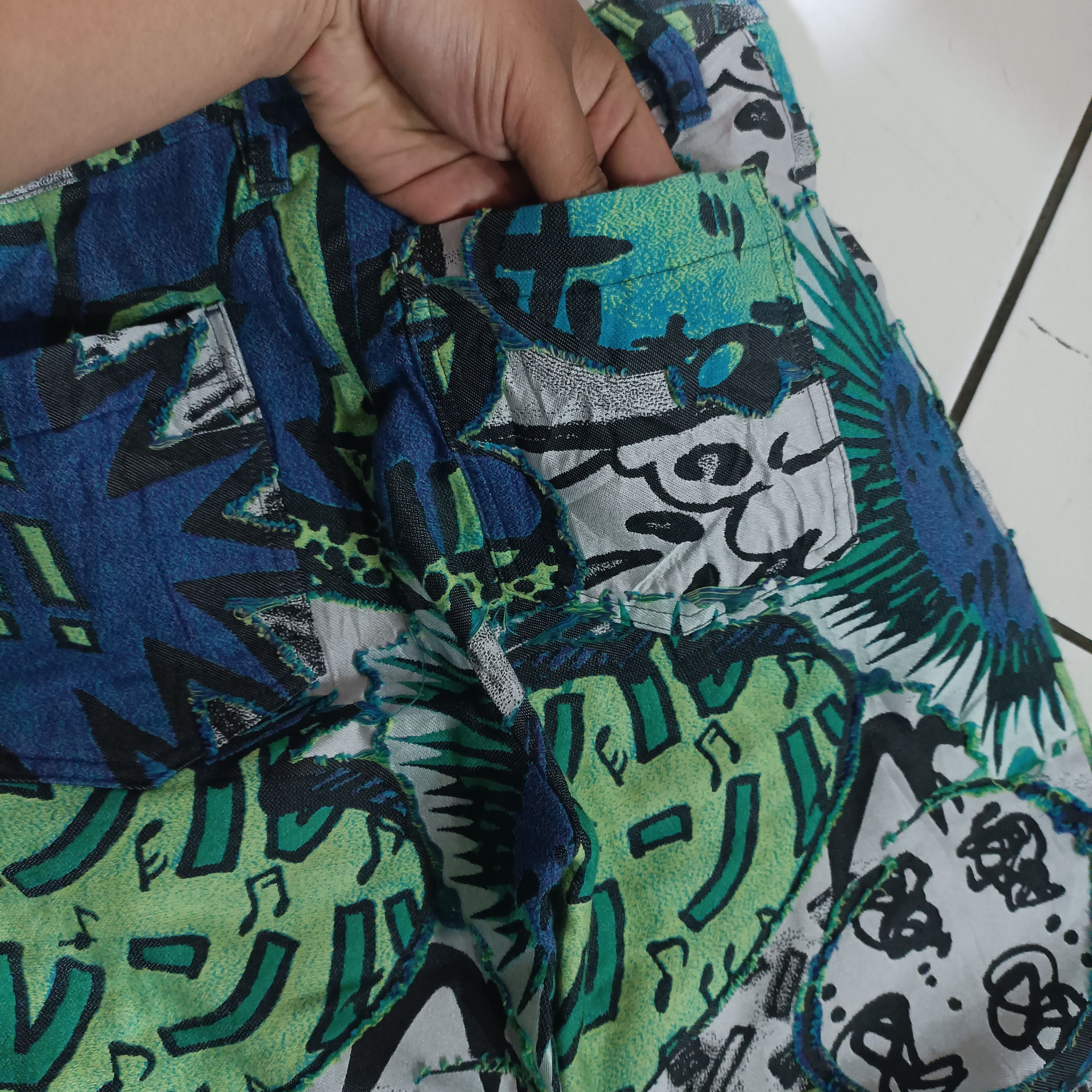 Issey Miyake RARE Issey Miyake pleats please Manga Patern Cotton Pants Size 28" / US 6 / IT 42 - 5 Thumbnail
