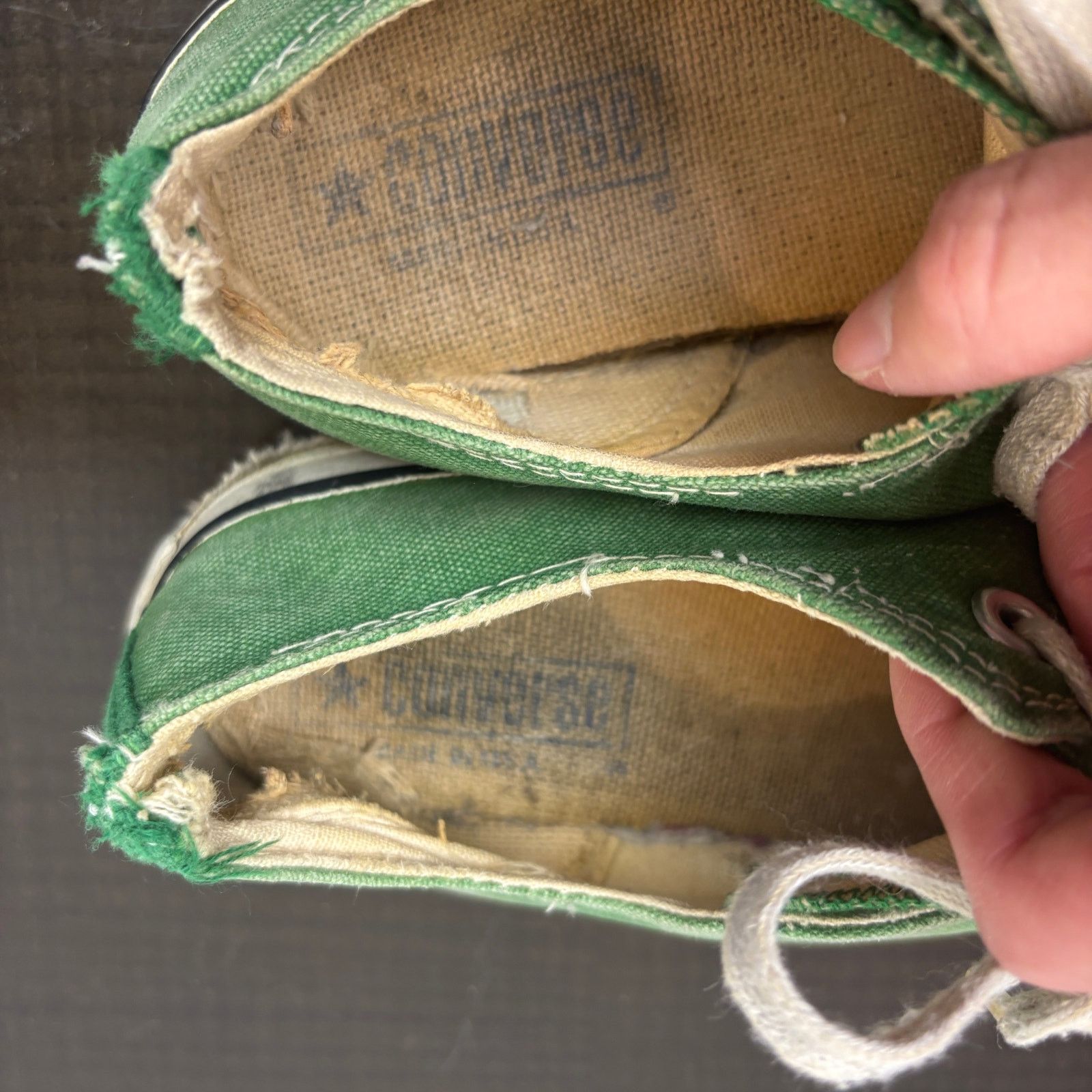 Converse Vintage 80s Converse Low Shoes Sneakers Green Men's Size 6 Size US 6 / EU 39 - 11 Thumbnail