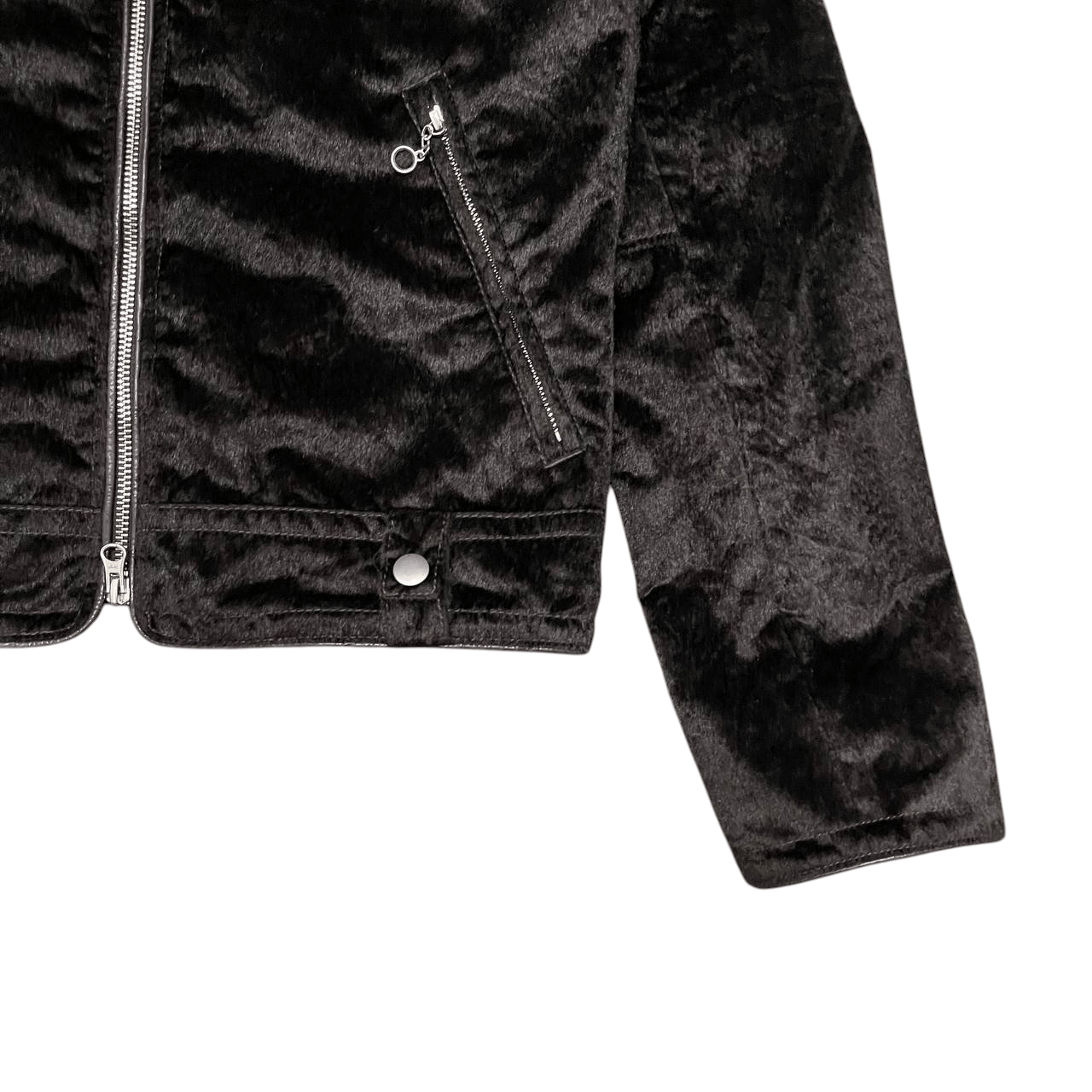 Hysteric Glamour No Concept But Good Sense Faux Fur Biker Jacket Size US M / EU 48-50 / 2 - 4 Thumbnail
