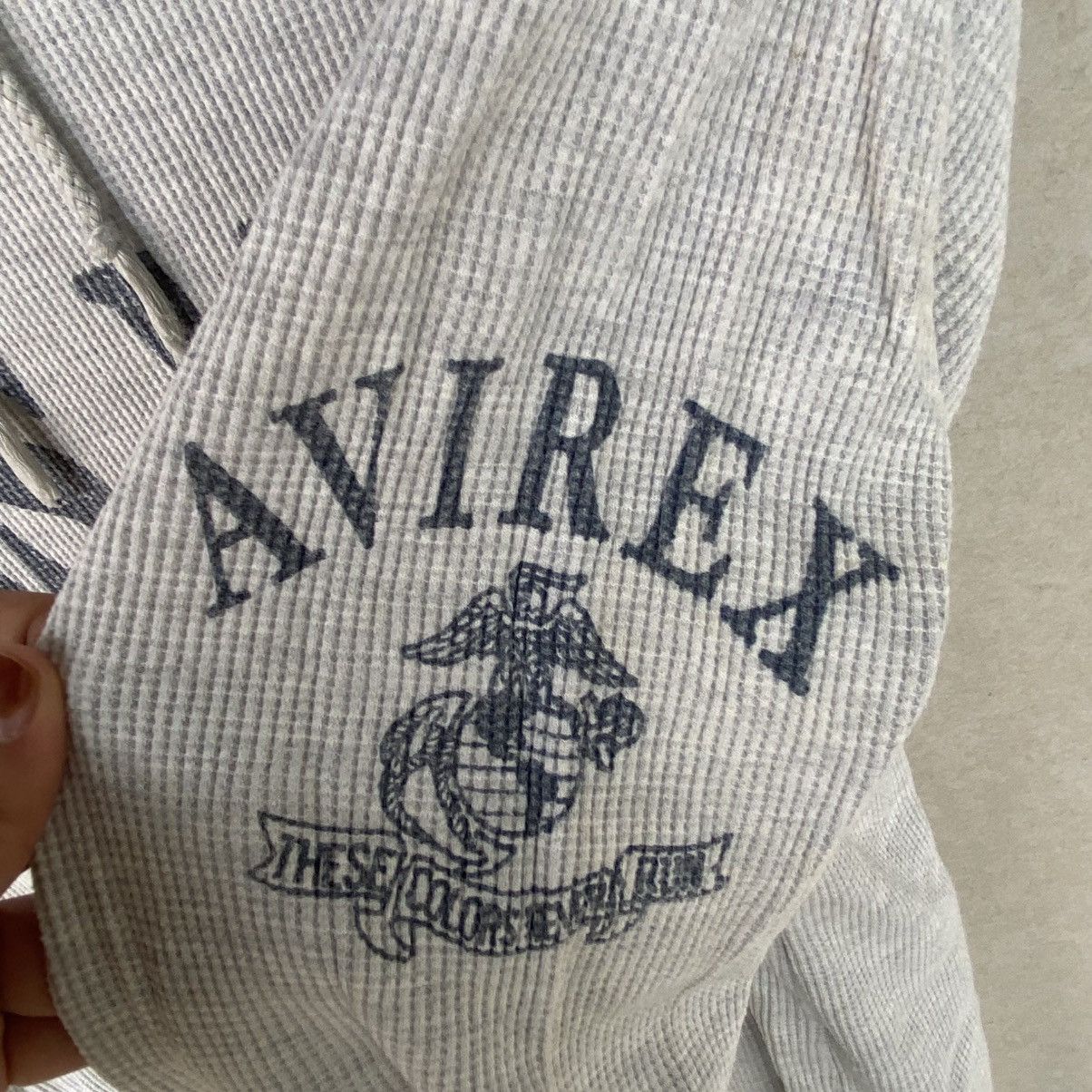 Other Vintage Avirex U.S.M.C Printed Hoodie Sweater Gray Size M Size US M / EU 48-50 / 2 - 7 Thumbnail