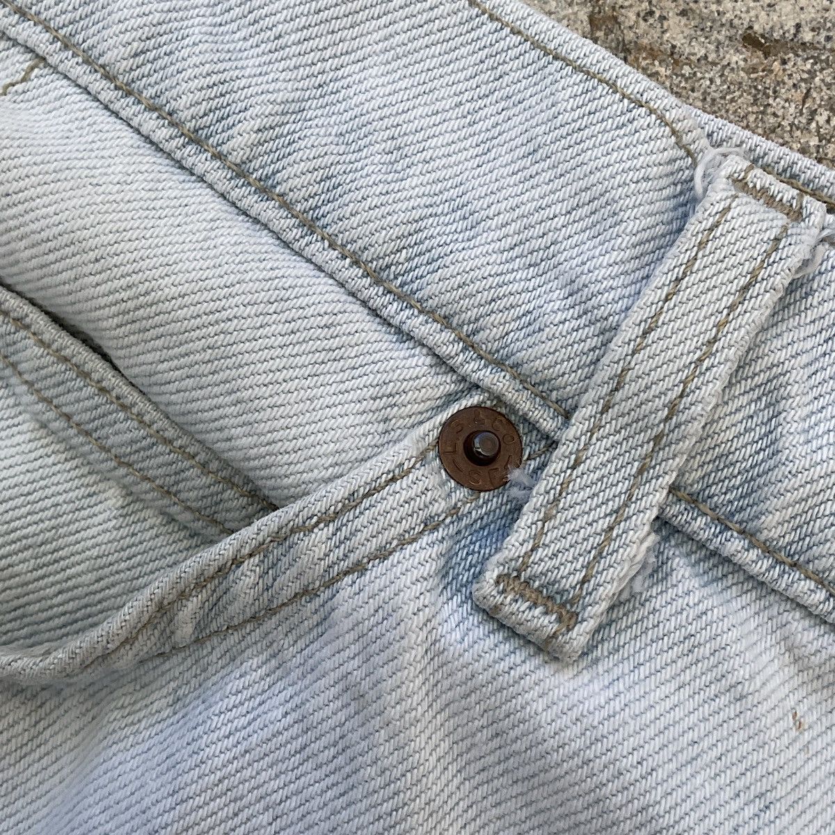 Levi's × Vintage Vintage 80s Levi's Made In USA 550 Orange Tabs Denim Shorts Size US 38 / EU 54 - 6 Thumbnail