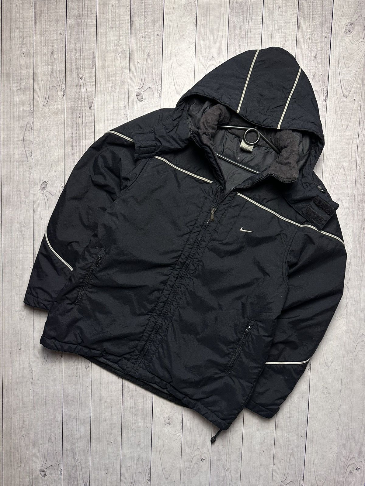 Nike × Vintage Vintage Nike jacket logo parka size M Size US M / EU 48-50 / 2 - 1 Thumbnail