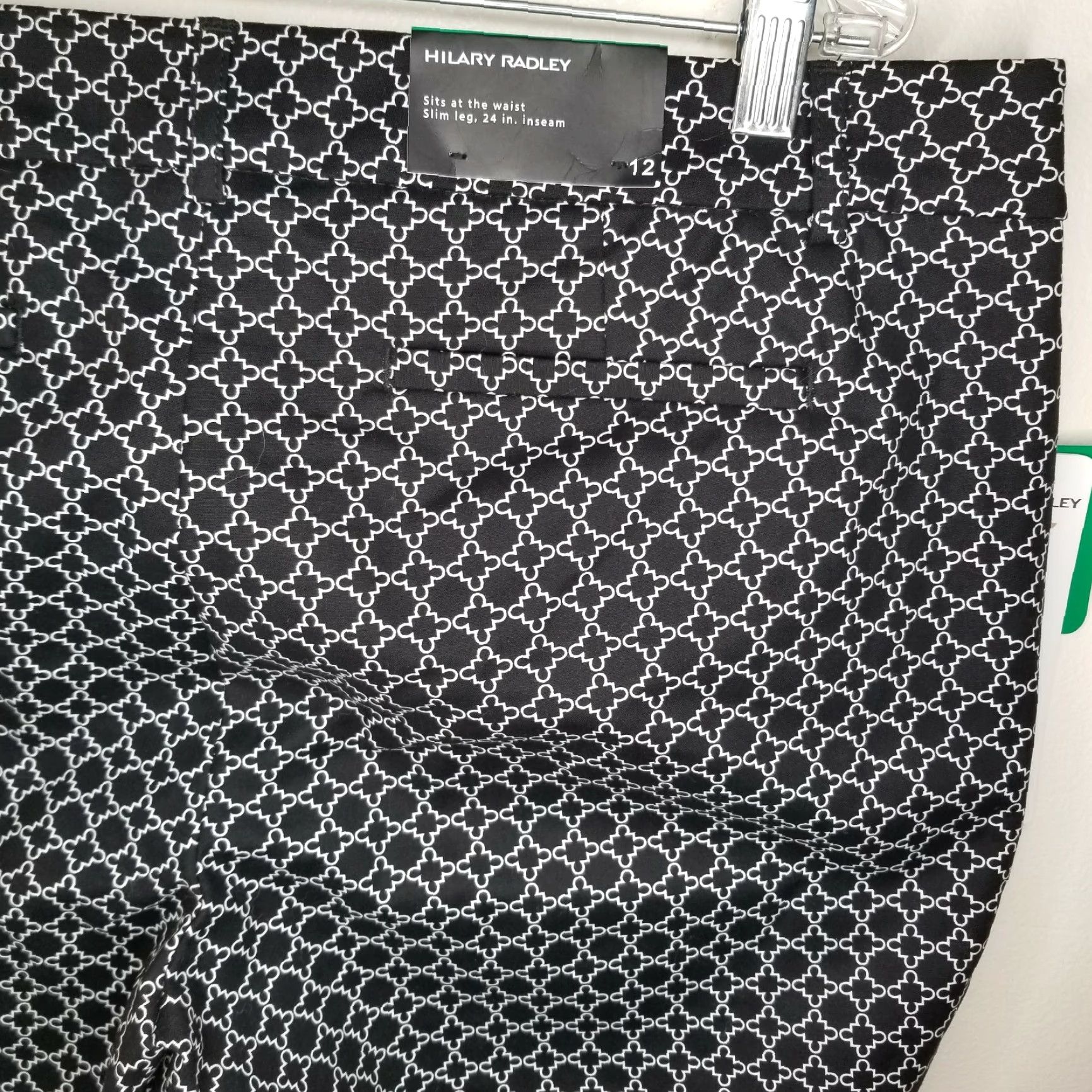Vintage HILARY RADLEY Dress Pants Women Black White Size 12 NWT Regular Pants Womens Size 34" / US 12 / IT 48 - 6 Thumbnail