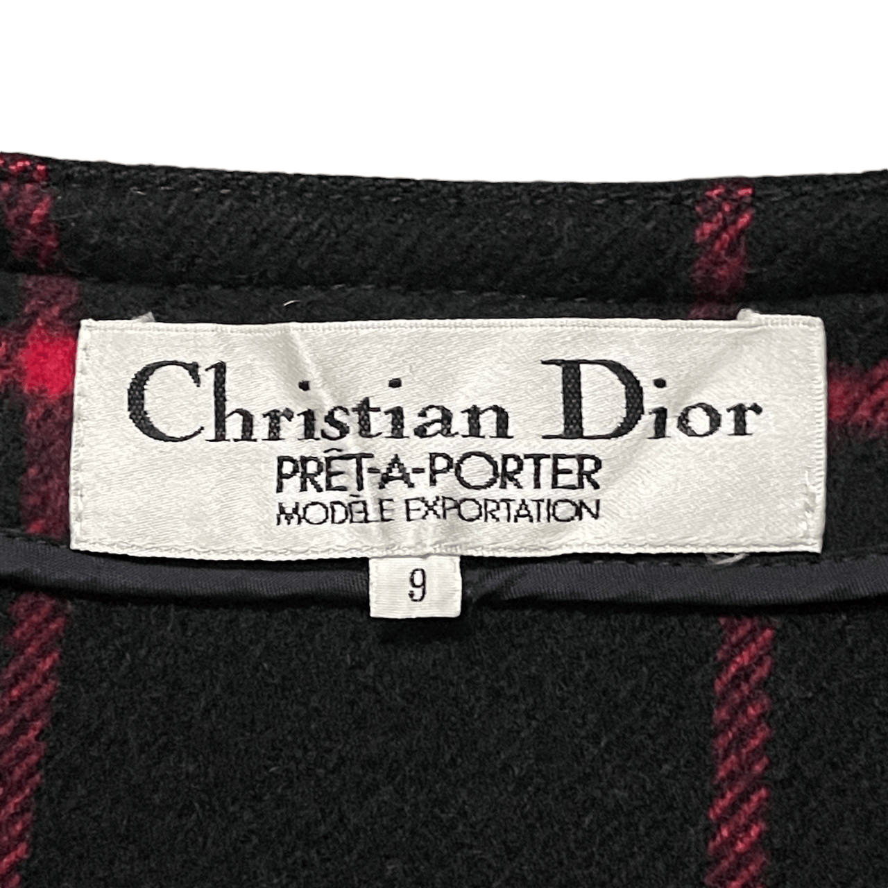 Christian Dior Monsieur Vintage Christian Dior Wool Plaid Coat Collarless Size US M / EU 48-50 / 2 - 9 Thumbnail