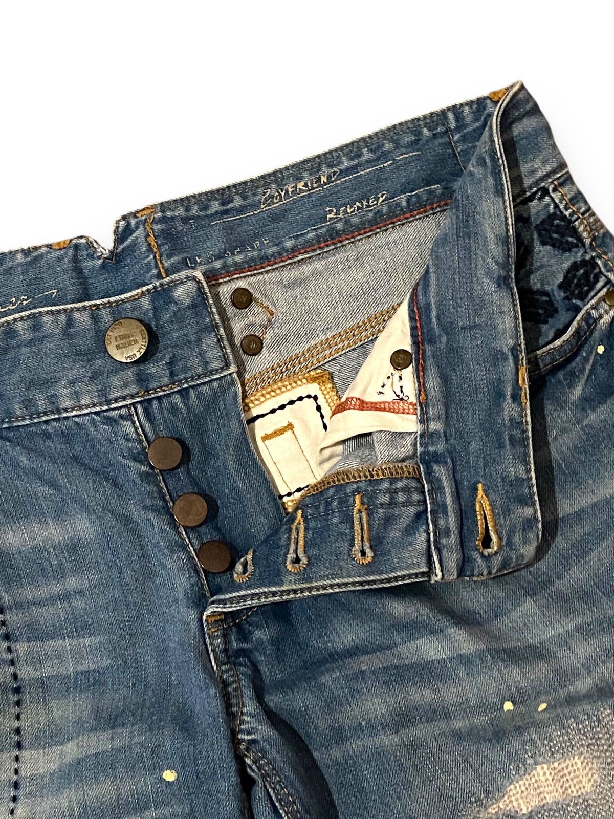 Eddie Bauer Eddie Bauer Boyfriend Patchwork Distressed Floral Jeans Size US 34 / EU 50 - 15 Thumbnail