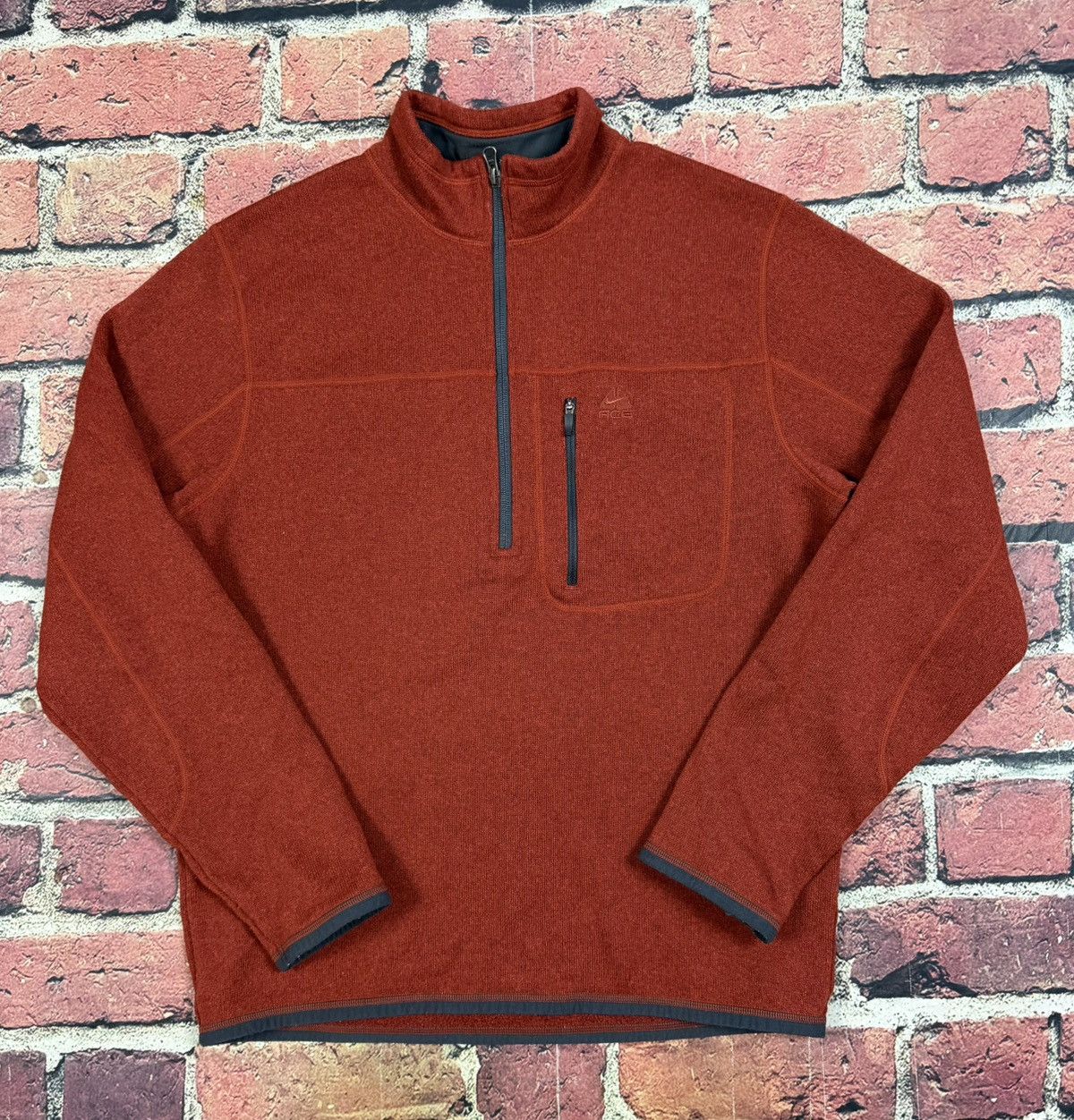 Y2K Vintage NIKE ACG Swoosh 1/2 Zip Micro Fleece Pullover