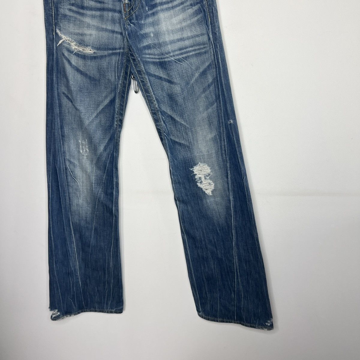 Giorgio Armani × Japanese Brand × Vintage Armani Big Logo Parachute Japanese Denim Pants Y2K Jeans Size US 30 / EU 46 - 3 Thumbnail