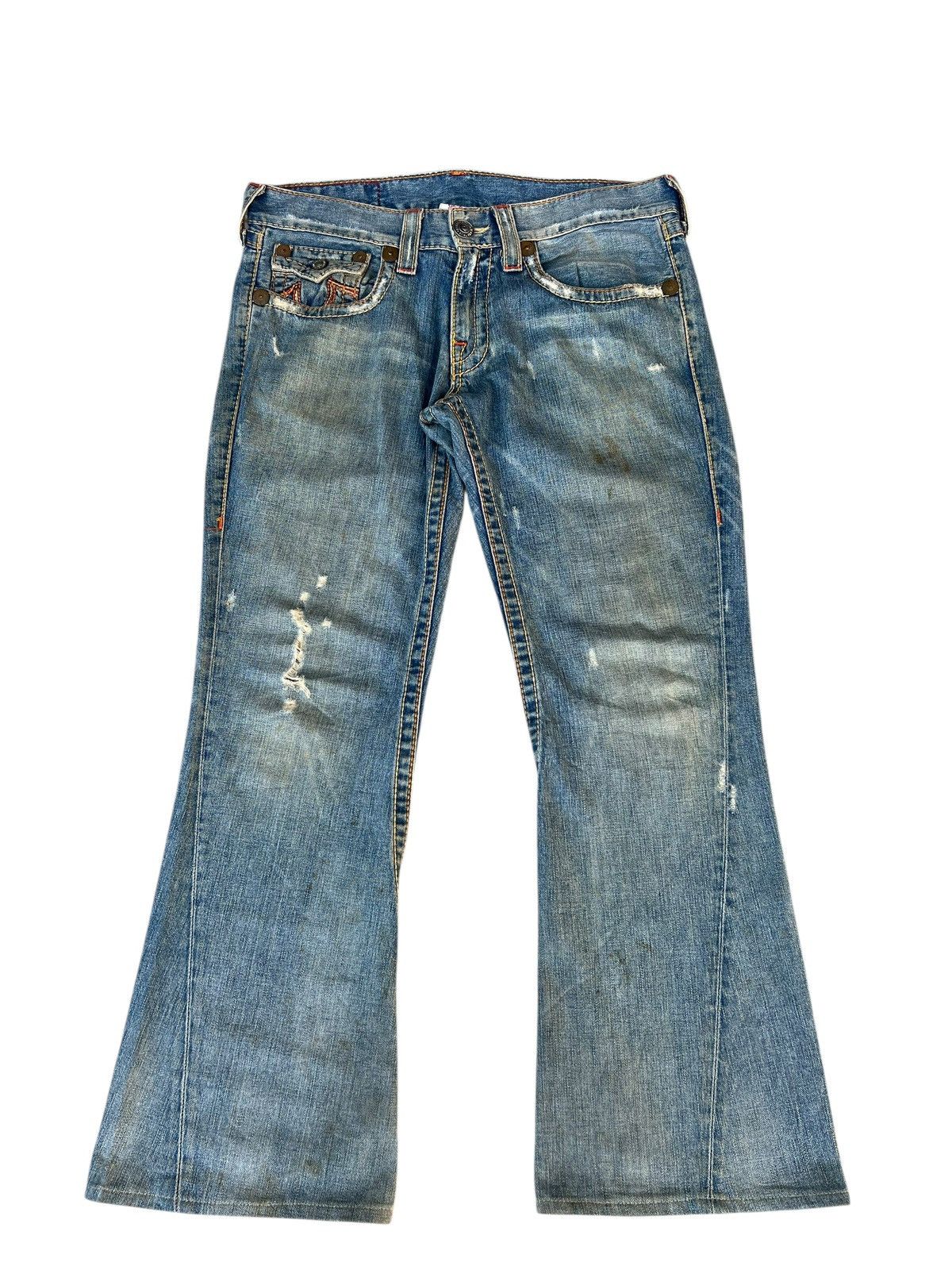 True Religion × Vintage Y2K True Religion Joey Big T Jorts(Jean