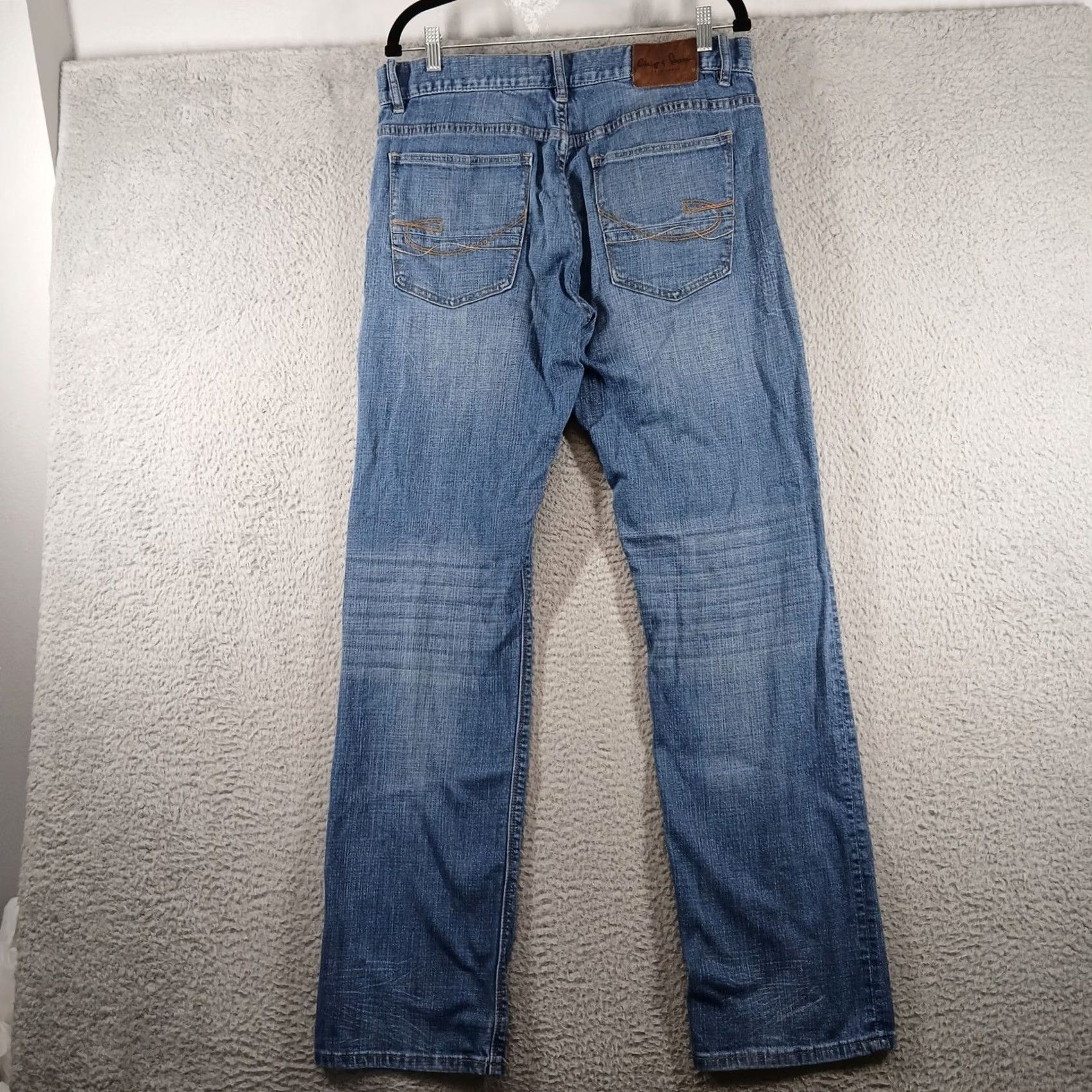 Vintage Chip & Pepper Jeans Mens W34 L34 Straight Leg Medium Wash Distressed Faded Size US 34 / EU 50 - 3 Thumbnail
