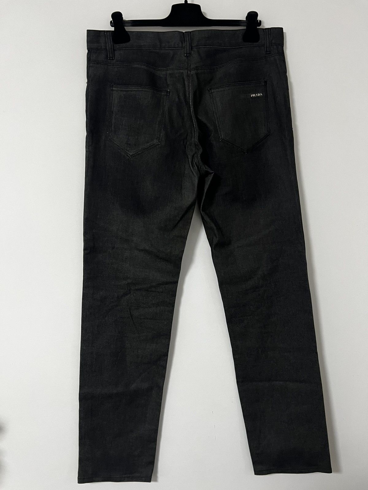 Prada Black prada jeans denim pants xxl Size US 35 - 2 Thumbnail