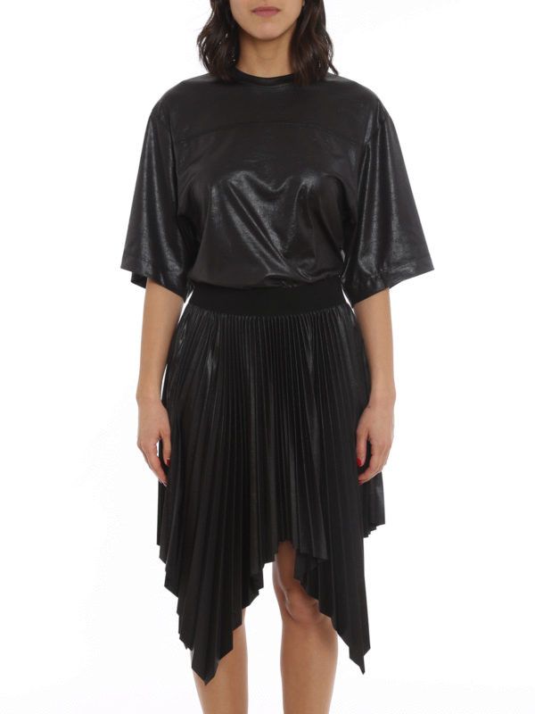 Givenchy o1y0925 Pleated Mini Dress in Black Size L / US 10 / IT 46 - 2 Thumbnail