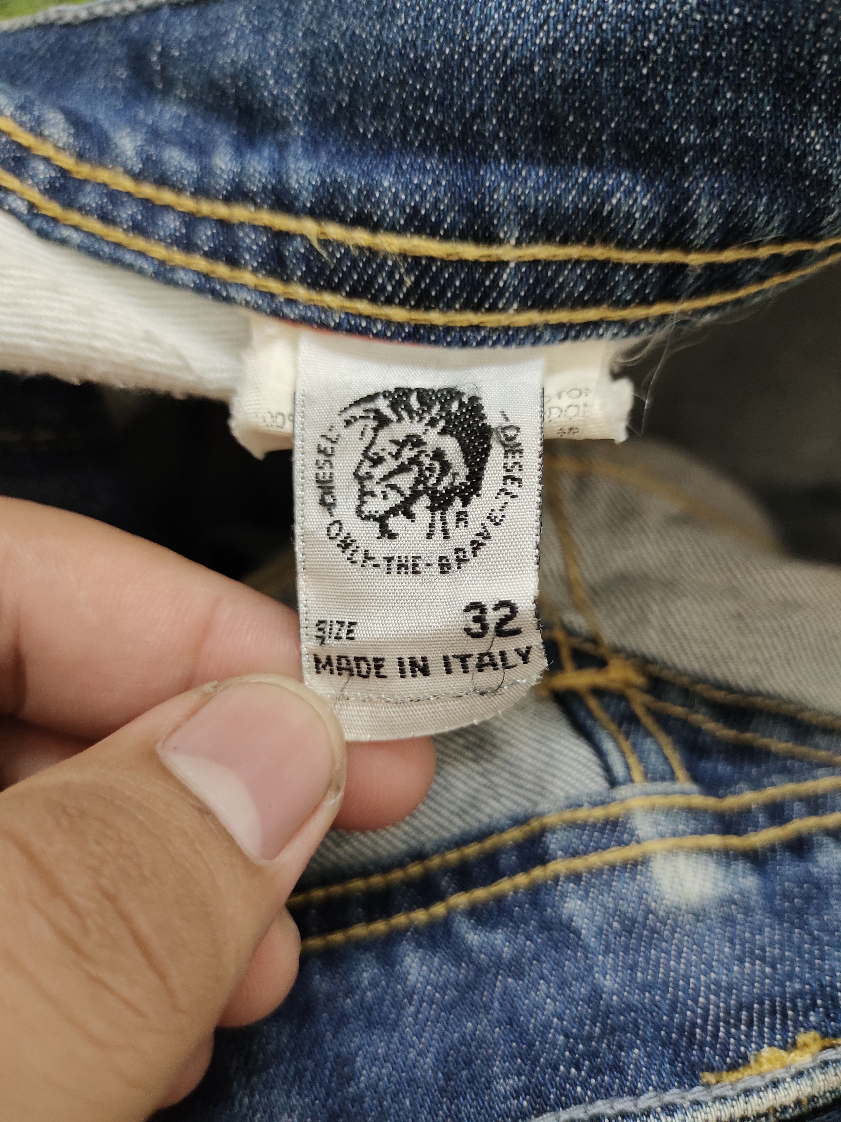 Diesel Vintage Y2k Diesel Faded Slim Fit Denim Jeans Size US 32 / EU 48 - 17 Thumbnail