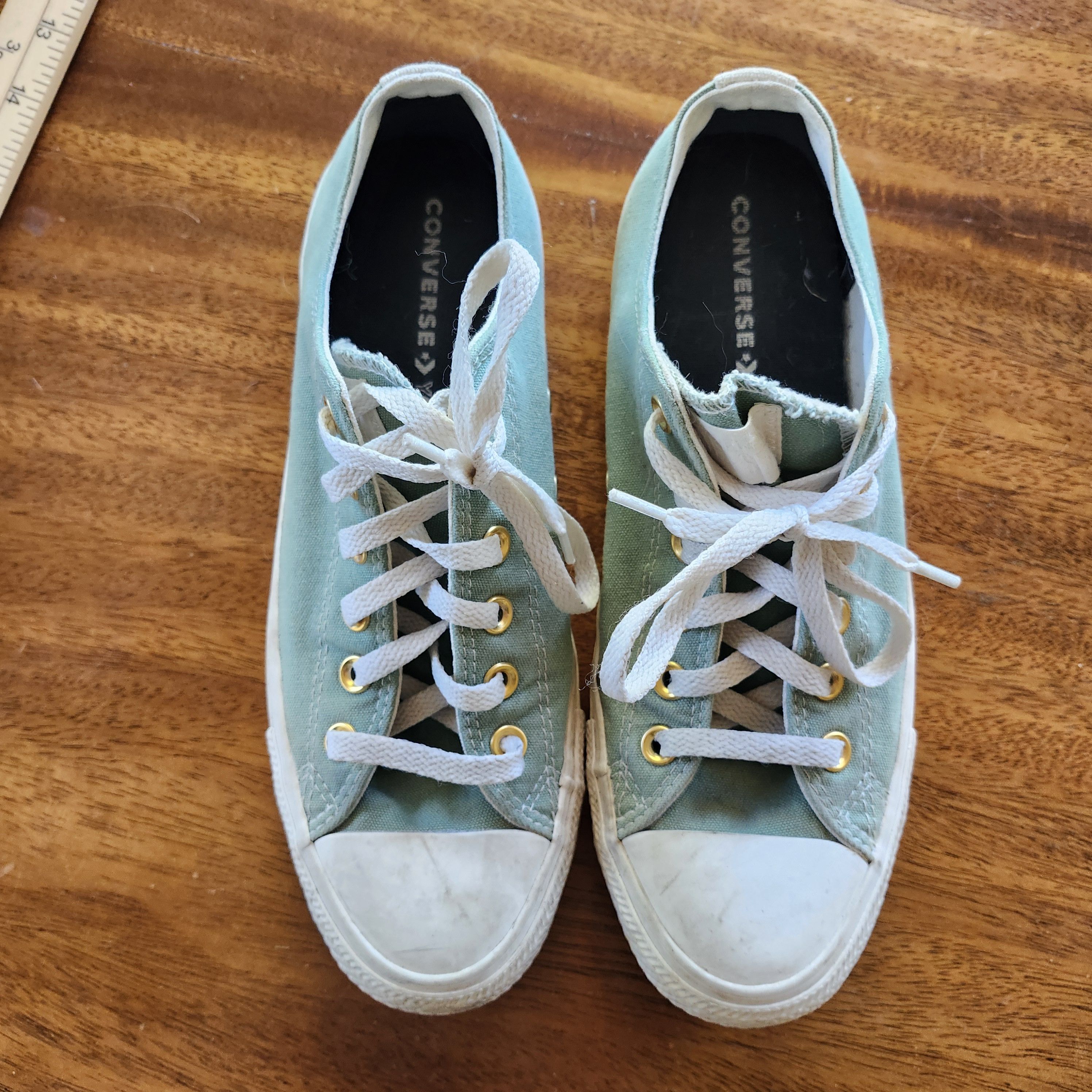 Converse Converse All Star Low Top Women's Green Canvas Sneakers 9 Size US 9 / IT 39 - 8 Thumbnail