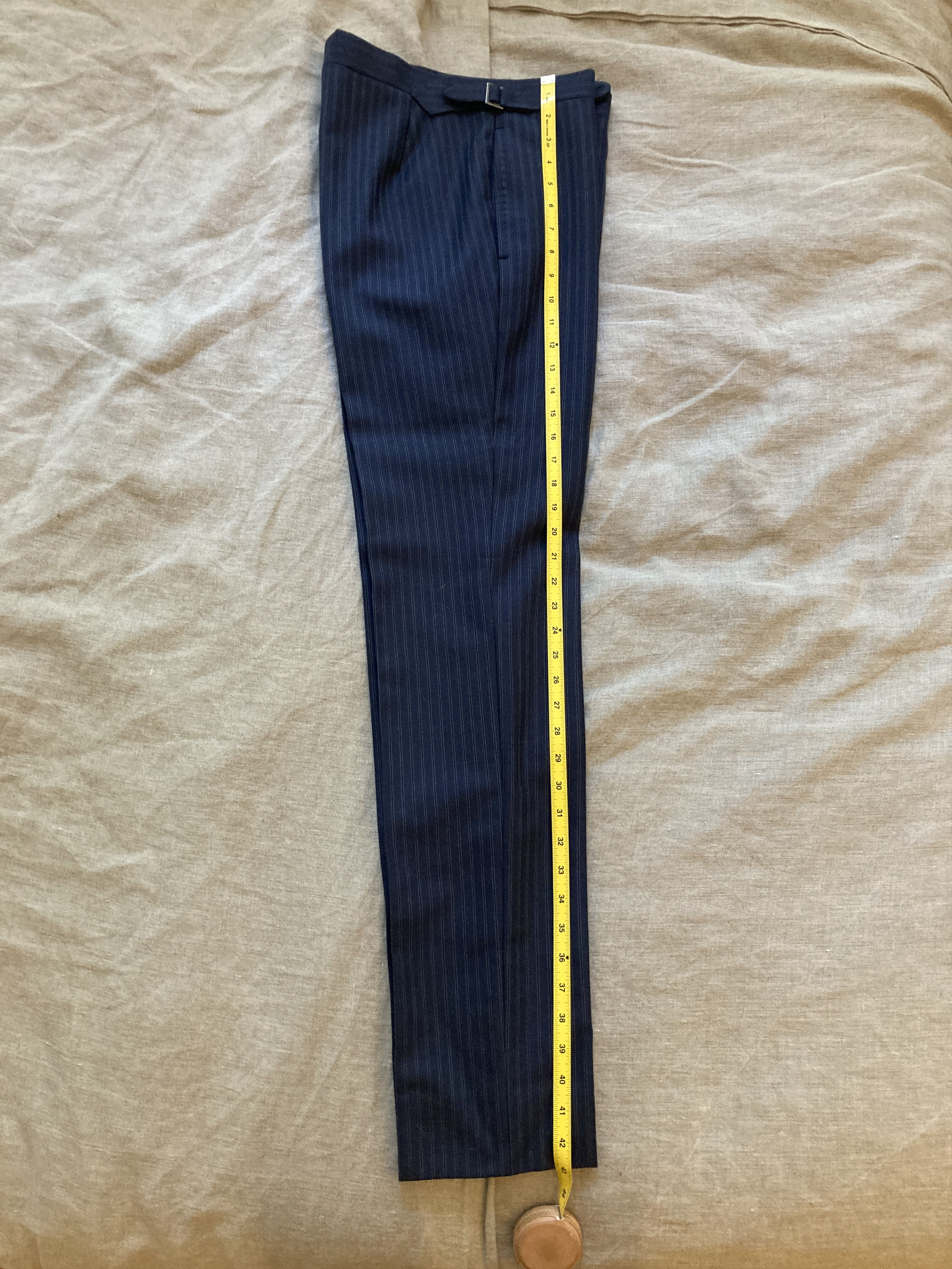 HUSBANDS Husbands Paris - DOUBLE-BREASTED HOPSACK WOOL SUIT Size 38R - 13 Thumbnail