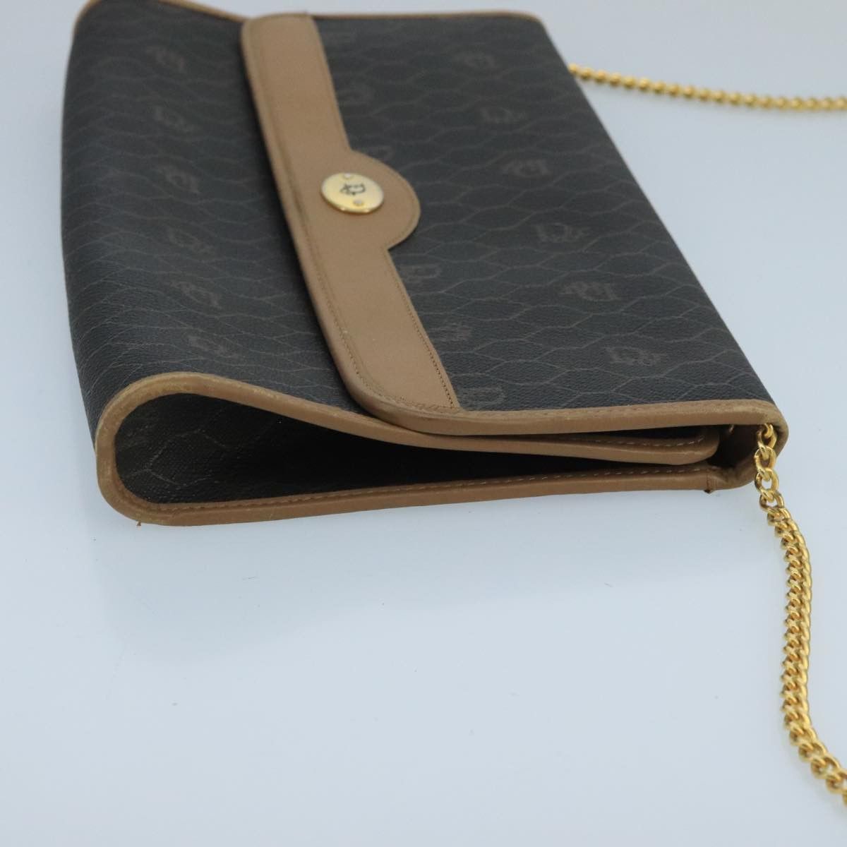 Dior DIOR Honeycomb Canvas Shoulder Bag Pvc Gold Black Size ONE SIZE - 5 Thumbnail